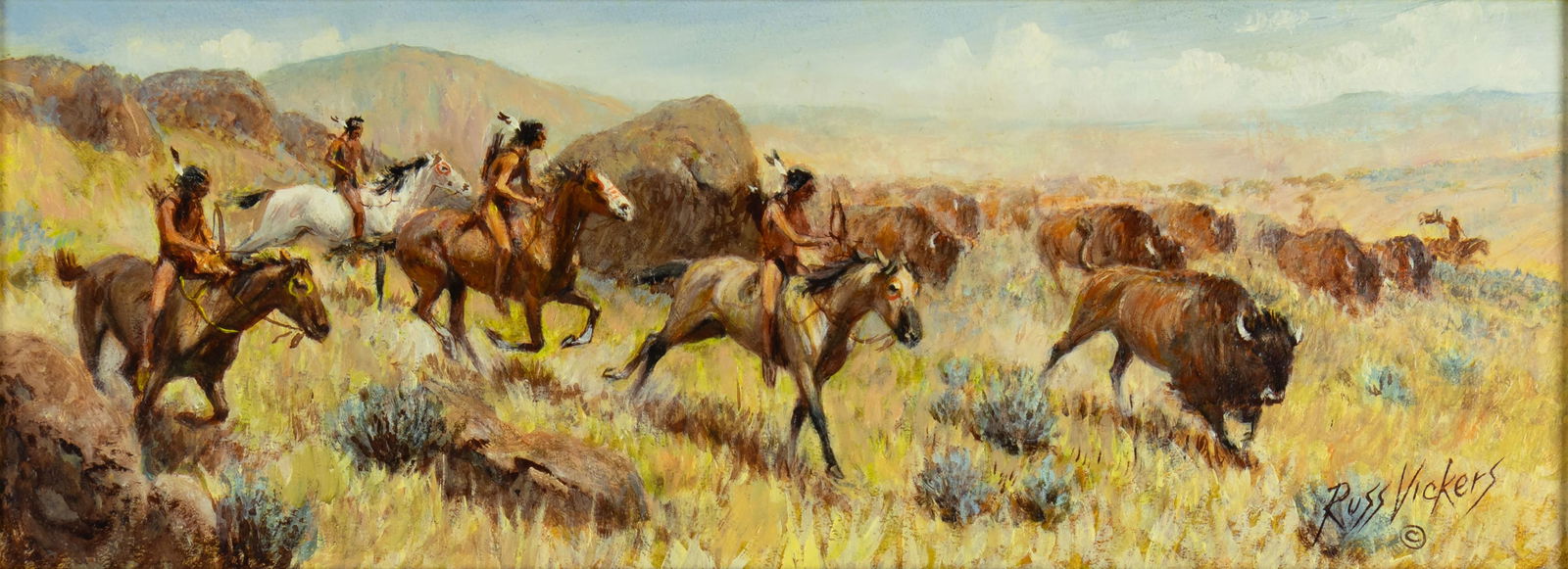 Russ Vickers, 1923-1997, Buffalo Ponies (1 of 3)