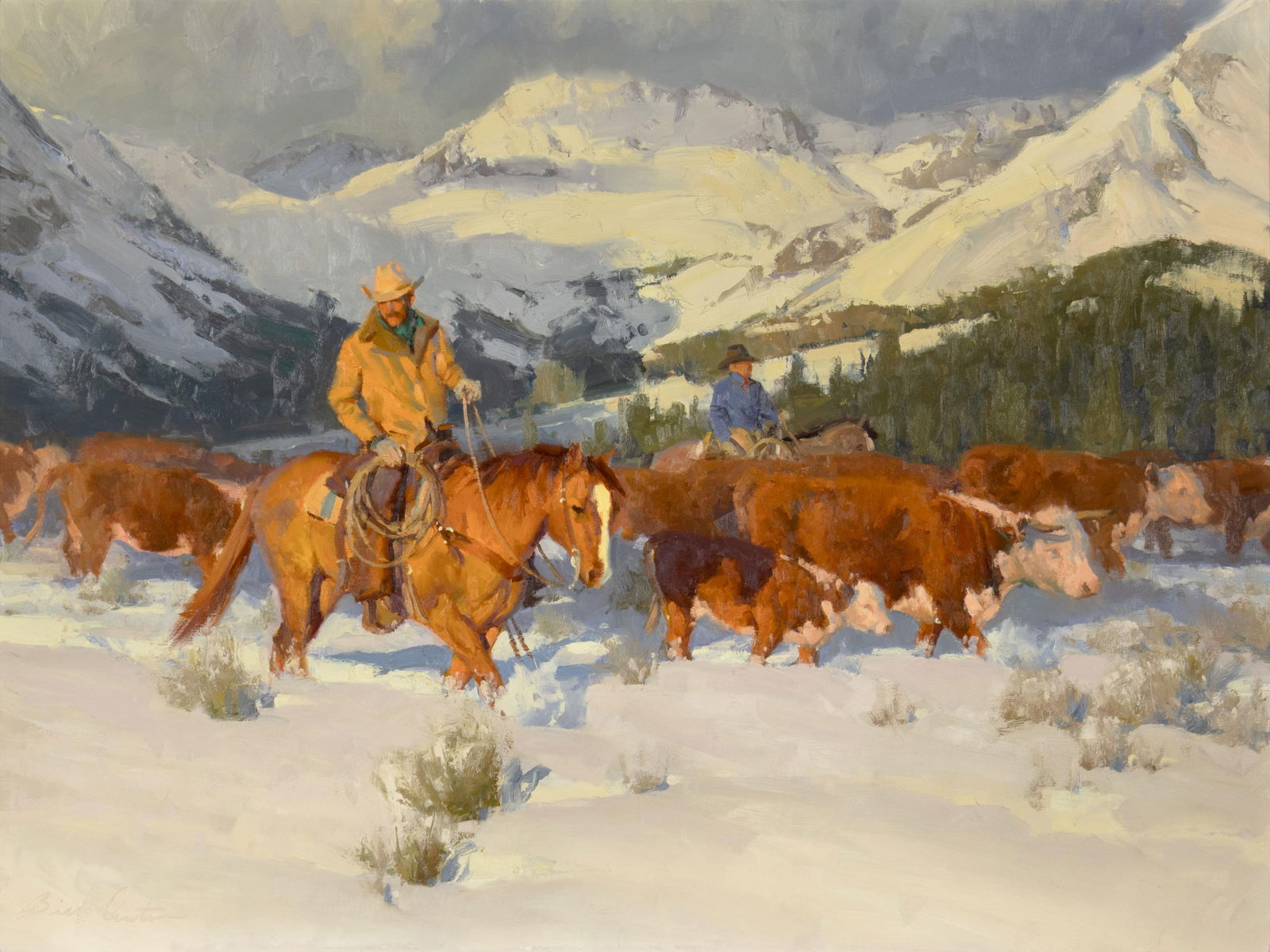 Bill Anton, b.1957, Fresh Snow (1 of 3)