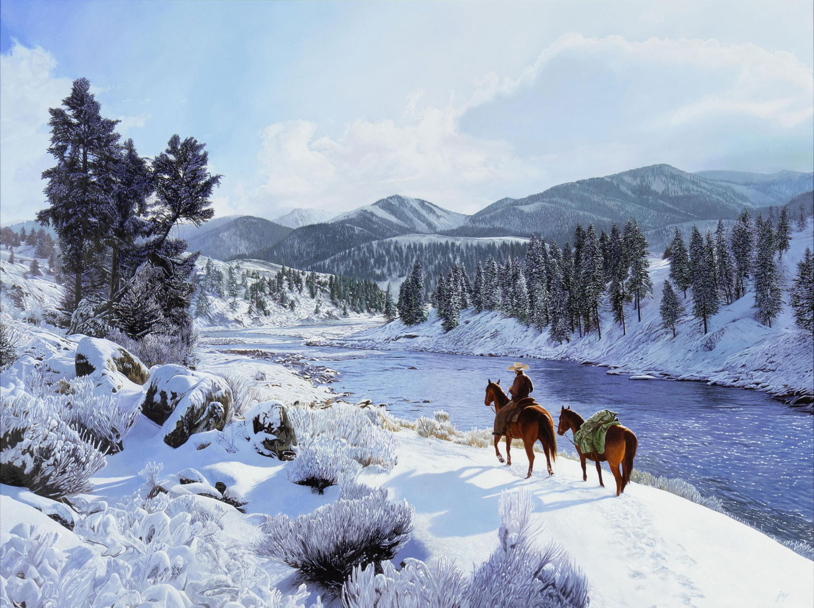 John Bye, b.1970, Winter in the West (1 of 3)