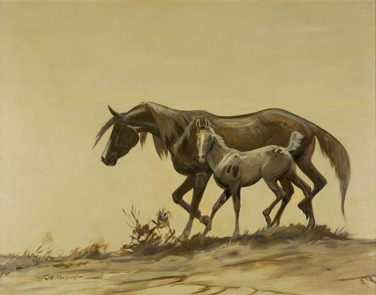 James Ralston, 1896-1987, Mare and Foal (Horses) (1 of 3)