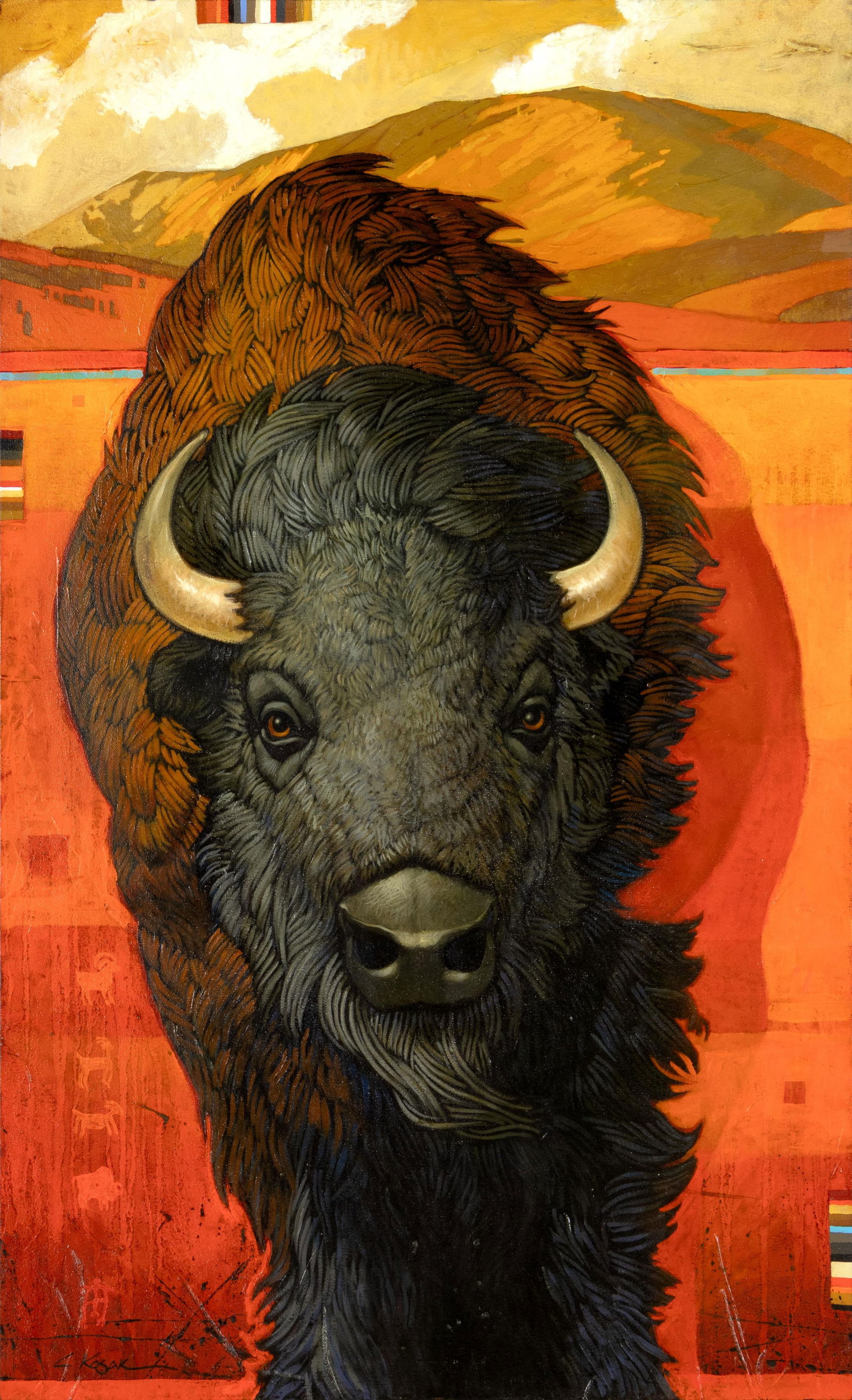 Craig Kosak, 20th/21st Century, The Bison of Indian Creek, 2010/2011 (1 of 3)