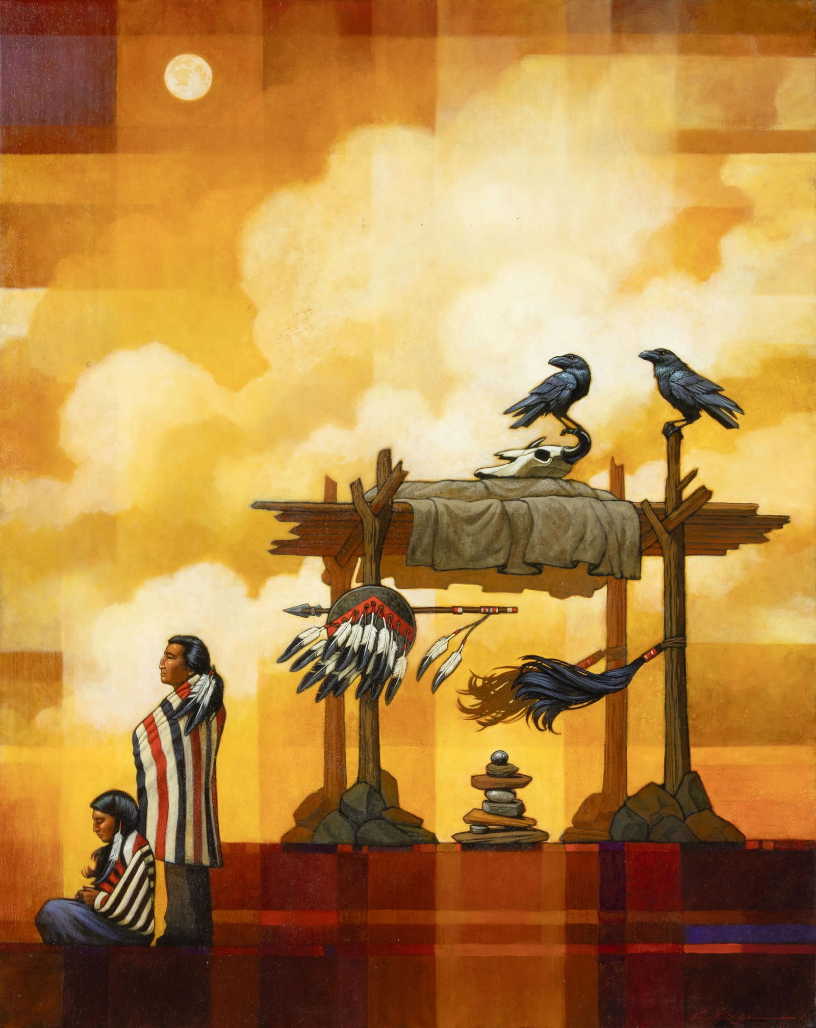 Craig Kosak, 20th/21st Century, Tribute, 2018: Craig Kosak20th/21st CenturyTribute, 2018oil on canvassigned lower right: C. Kosakverso: signed, dated, titled40 x 32 in., Frame: 41 1/4 x 33 3/8 x 2 1/4 in. Provenance:Direct commis