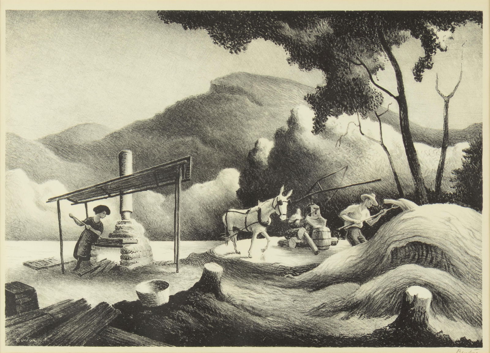 Thomas Hart Benton, 1889-1975, Sorghum Mill (1 of 3)