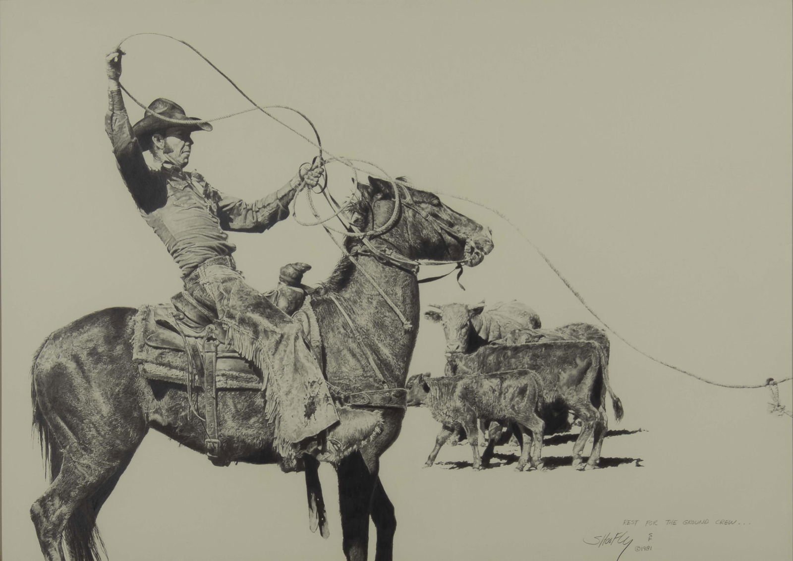 Robert "Shoofly" Shufelt, b.1935, Rest for the Ground Crew, 1981 (1 of 3)