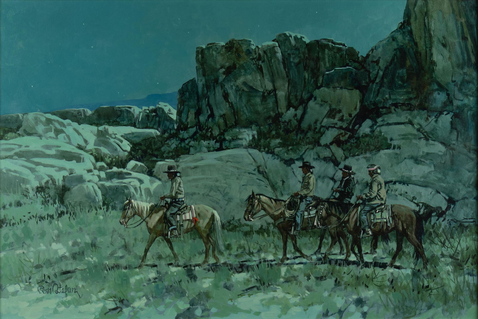 Ross Stefan, 1934-1999, Halfway to Tsegi 'hots'osih, 1971 (1 of 3)