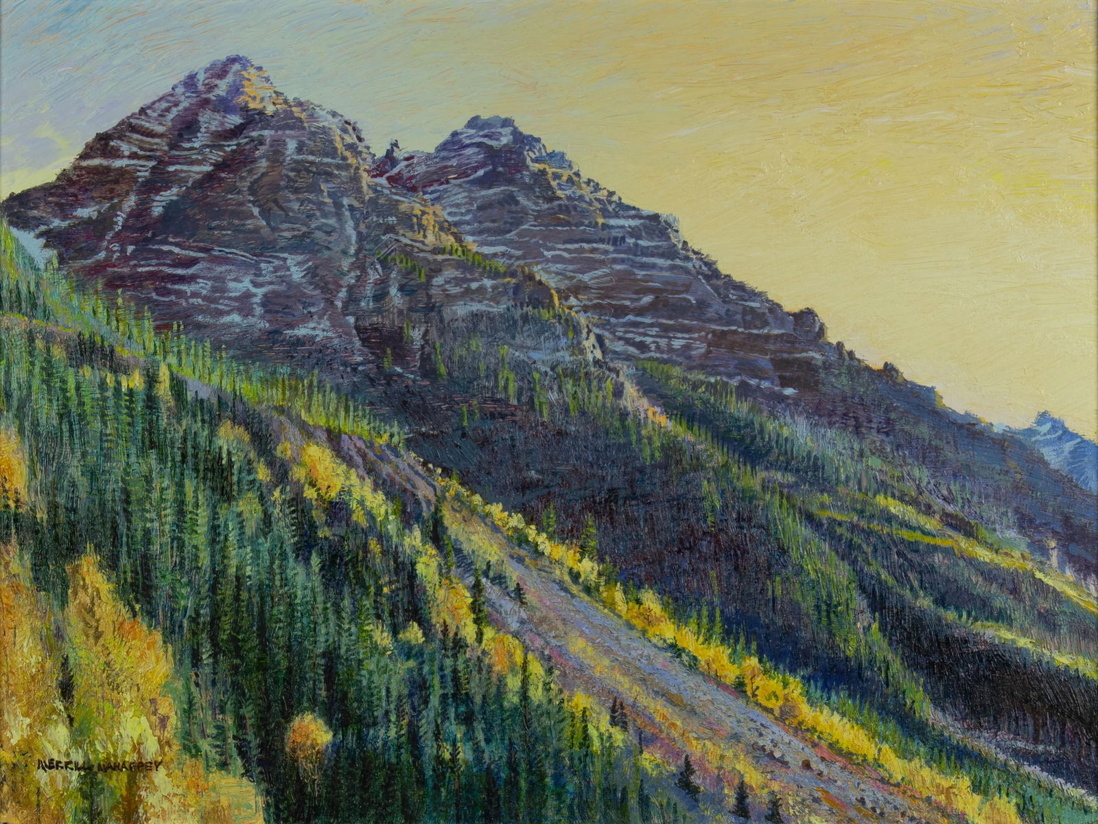 Merrill Mahaffey, b.1937, Elk Range Sunset, 1994 (1 of 3)