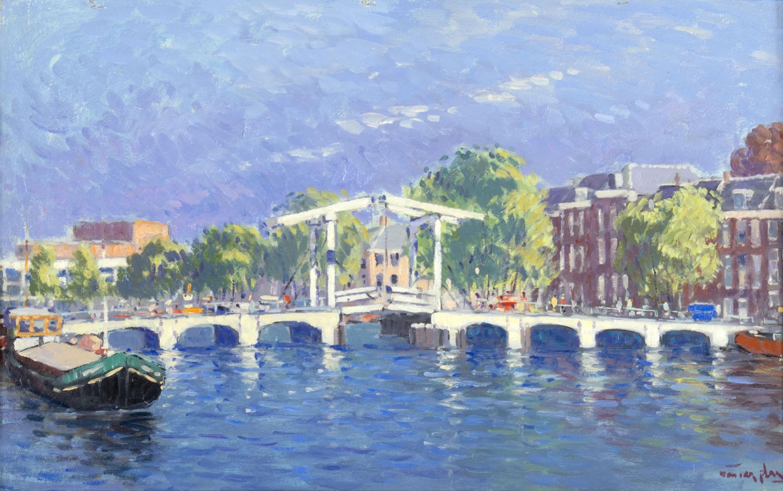 Niek Van der Plas, b.1954, Skinny Bridge, Amsterdam (1 of 3)