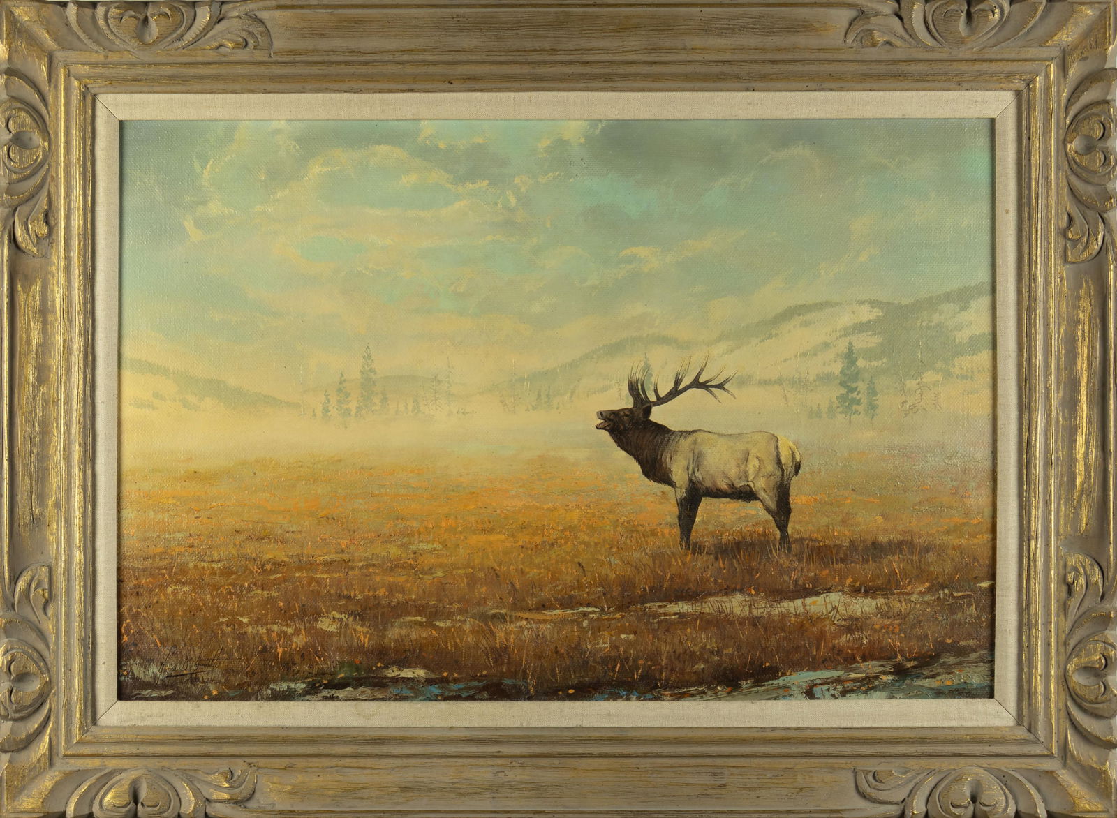 George Dee Smith, b.1944, Bugling Elk - 2