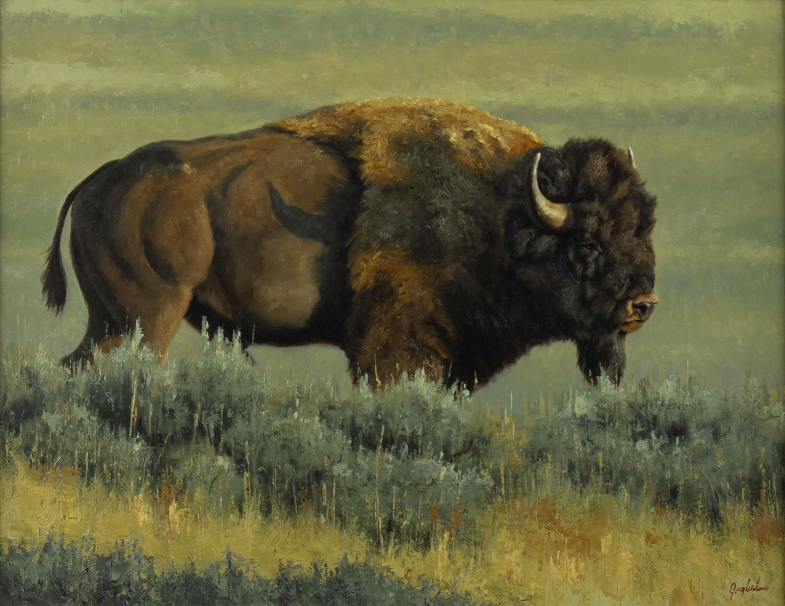 Greg Wilson, b.1962, Bison (1 of 3)