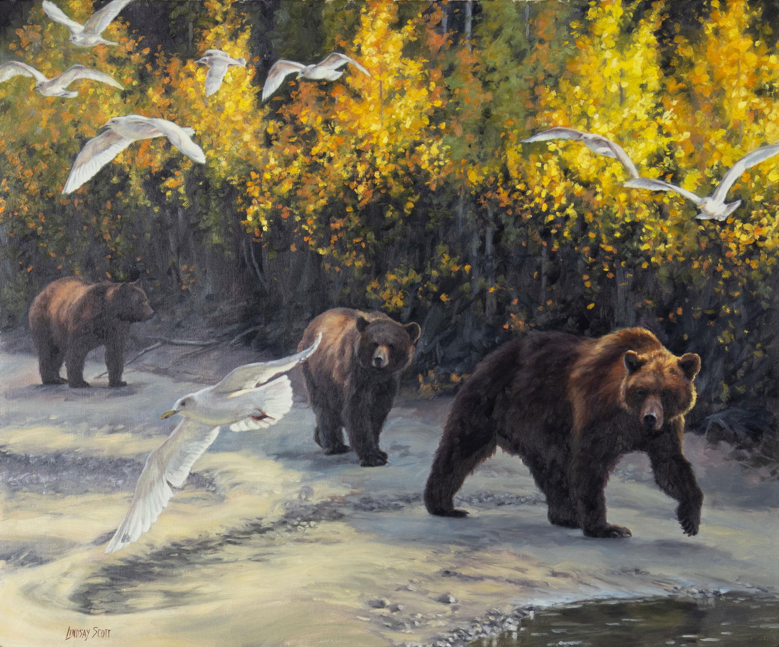 Lindsay Scott, b.1955, Down to the River (1 of 3)