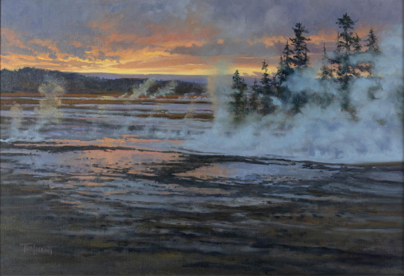 Tom Lockhart, b.1952, Painted Sky Over Fountain Paint Pots, 1994 (1 of 3)