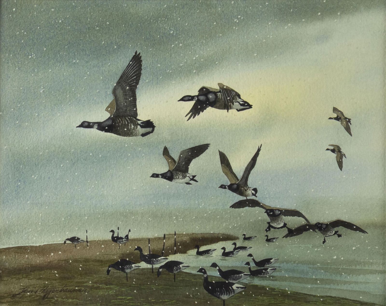 David Hagerbaumer, American 1921-2014, Black Brant (1 of 3)