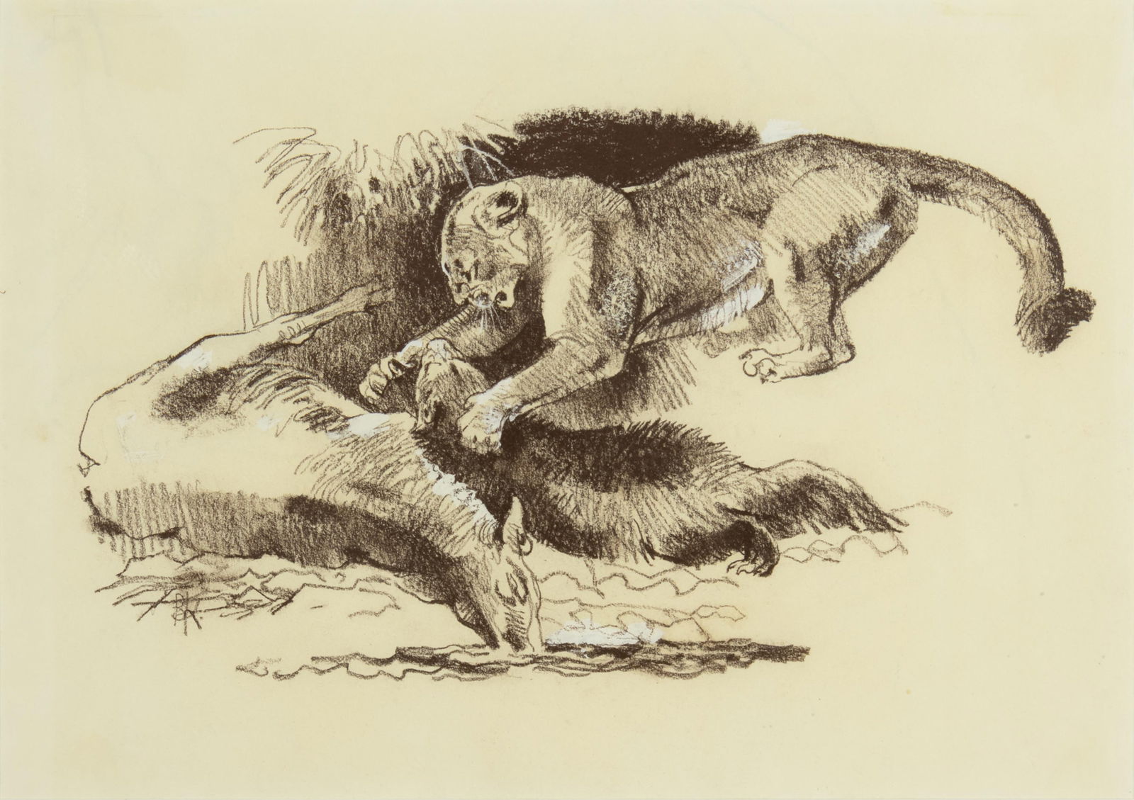 Bob Kuhn, 1920-2007, Wolverine: How Tough? (1 of 3)