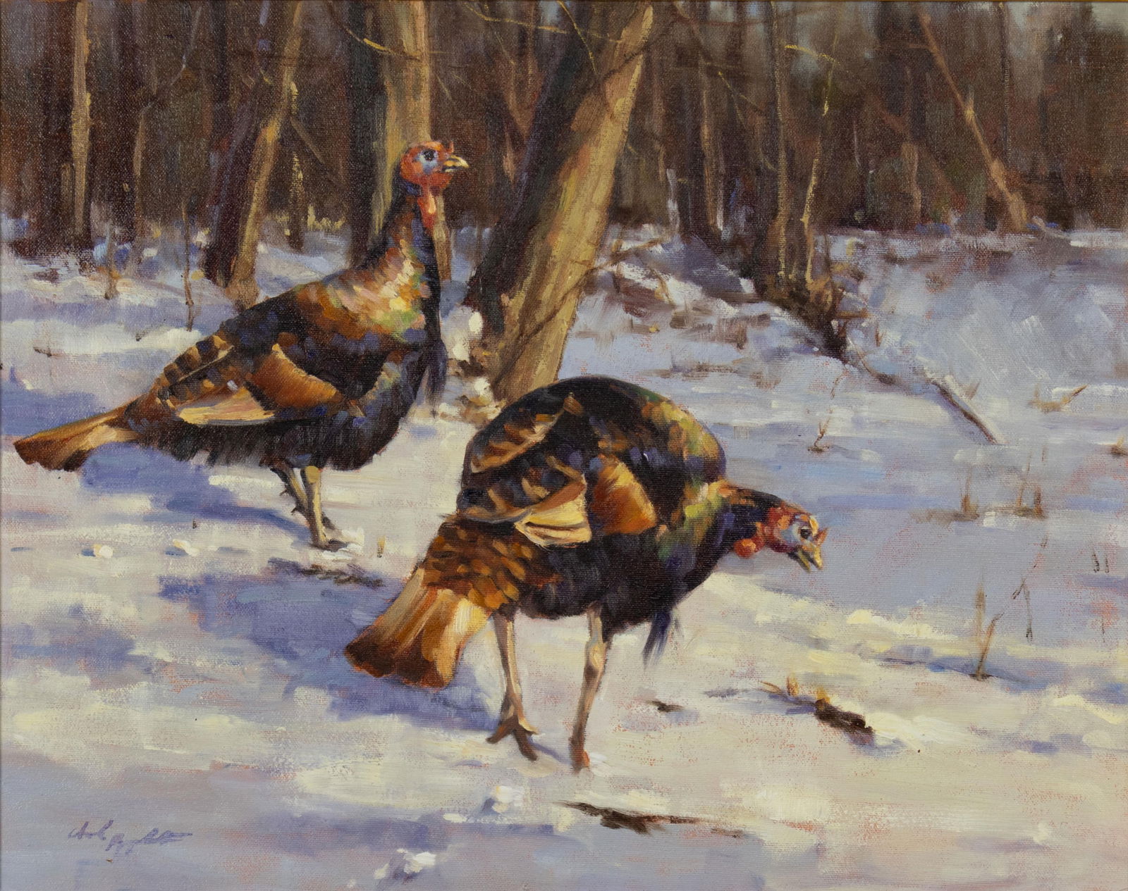 Chad Poppleton, b.1976, Rio Grande Turkey in the Snow, 2004 (1 of 3)