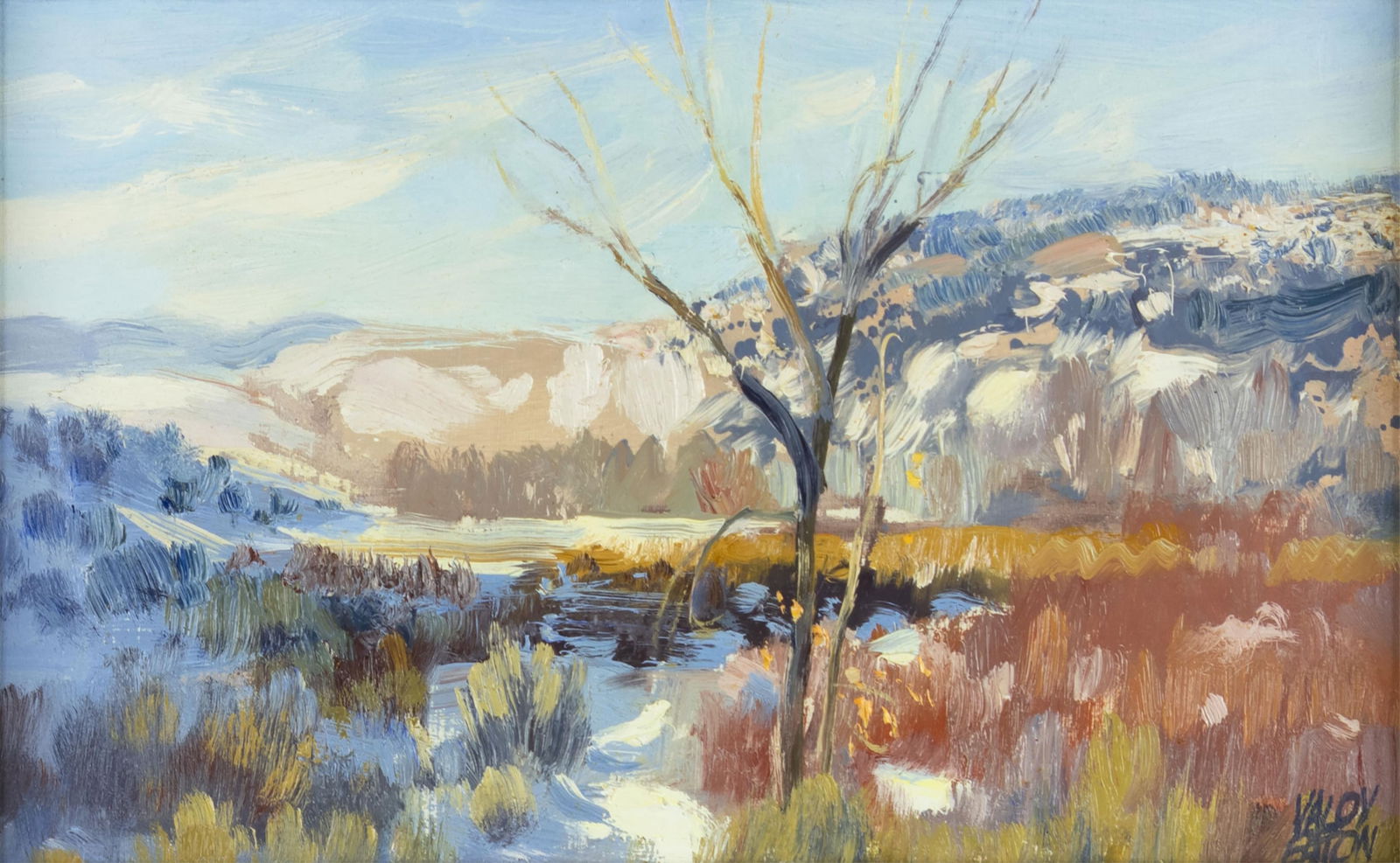 Valoy Eaton, American b.1938, Cottonwood - Late November, 1994 (1 of 3)
