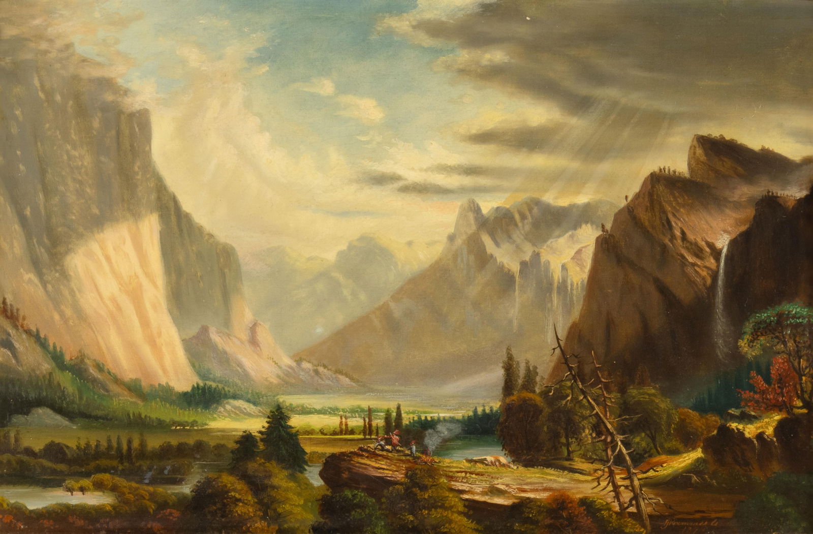 Hans Jorgen Hammer, 1815-1882, View of Yosemite, 1874 (1 of 3)