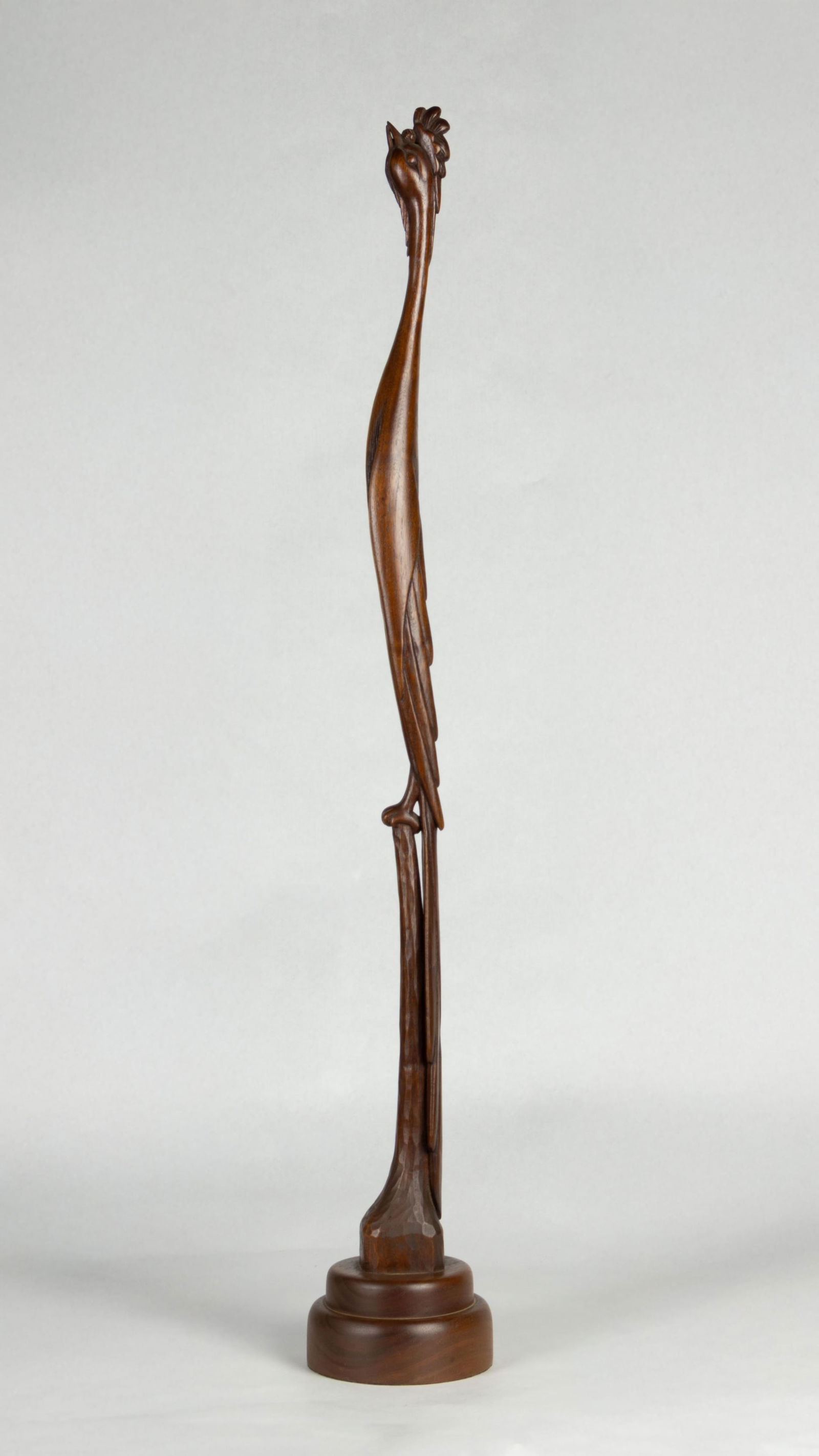 Willard Stone, 1916-1985, Peyote Bird, 1962: Willard Stone1916-1985Peyote Bird, 1962black walnut woodinscribed: W Stone 196232 5/8 x 4 7/8 x 4 7/8 in. Provenance:A gift from the artist to Thomas Gilcrease, founder of the Gilcrease Mu