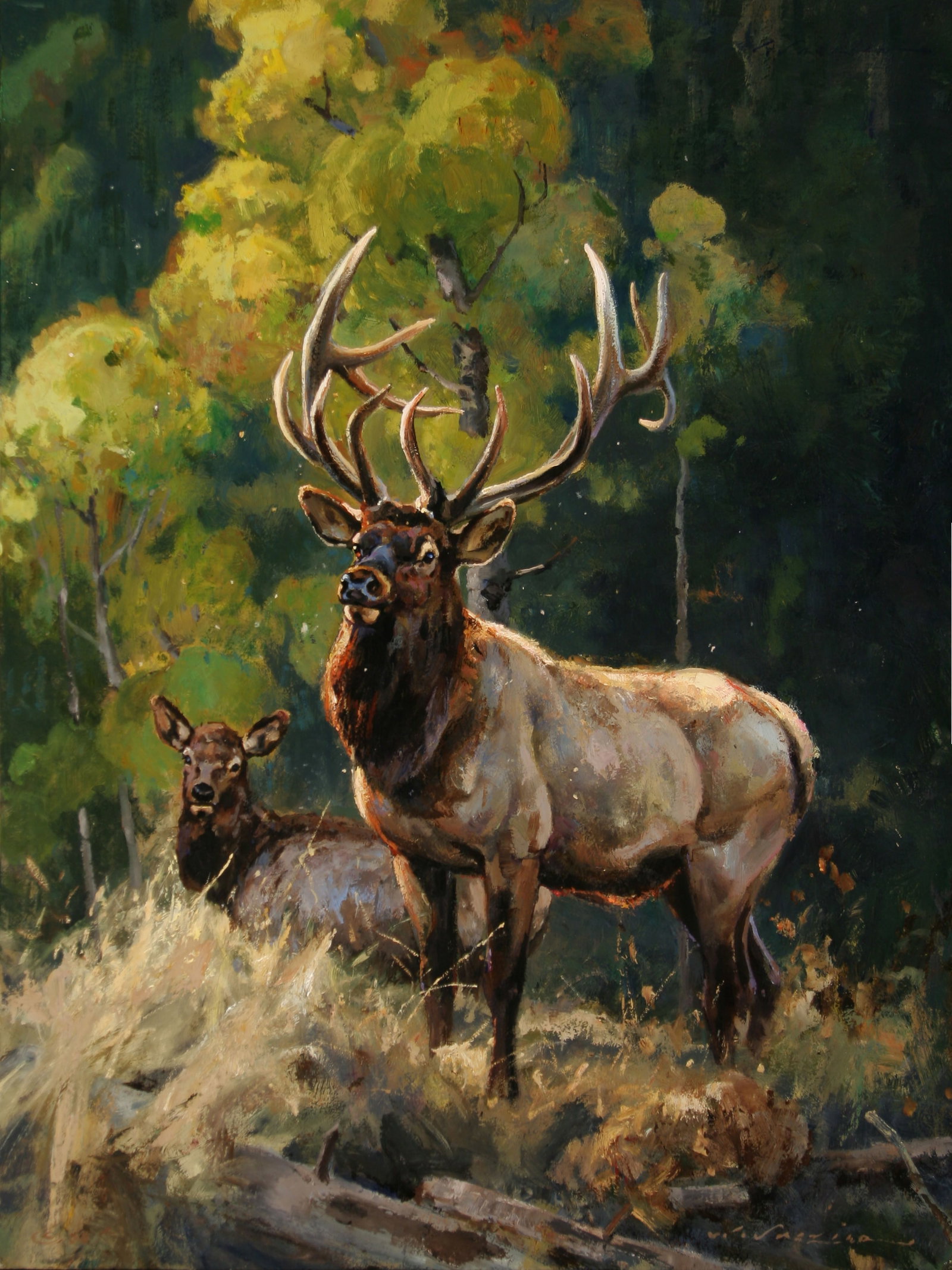 Luke Frazier, Called from the Canyon, 2026: Luke Frazier b.1970 Called from the Canyon, 2026 oil on panel signed lower right: L. Frazier verso: titled and signed 24 x 18 in., Frame: 30 1/8 x 24 x 2 1/8 in. Provenance: From the Artist