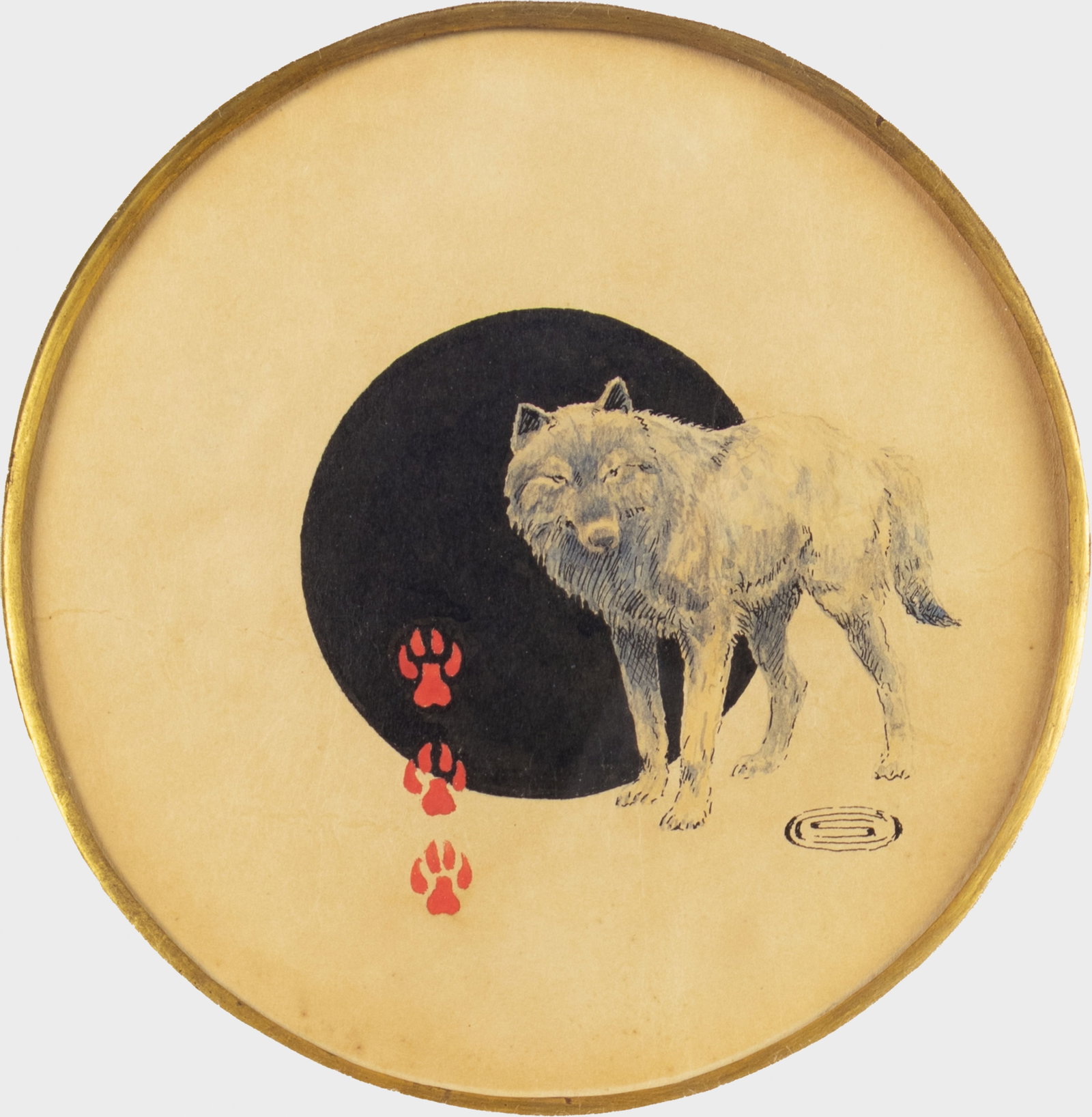 Olaf Carl Seltzer, Prairie Wolf Vignette (1 of 3)