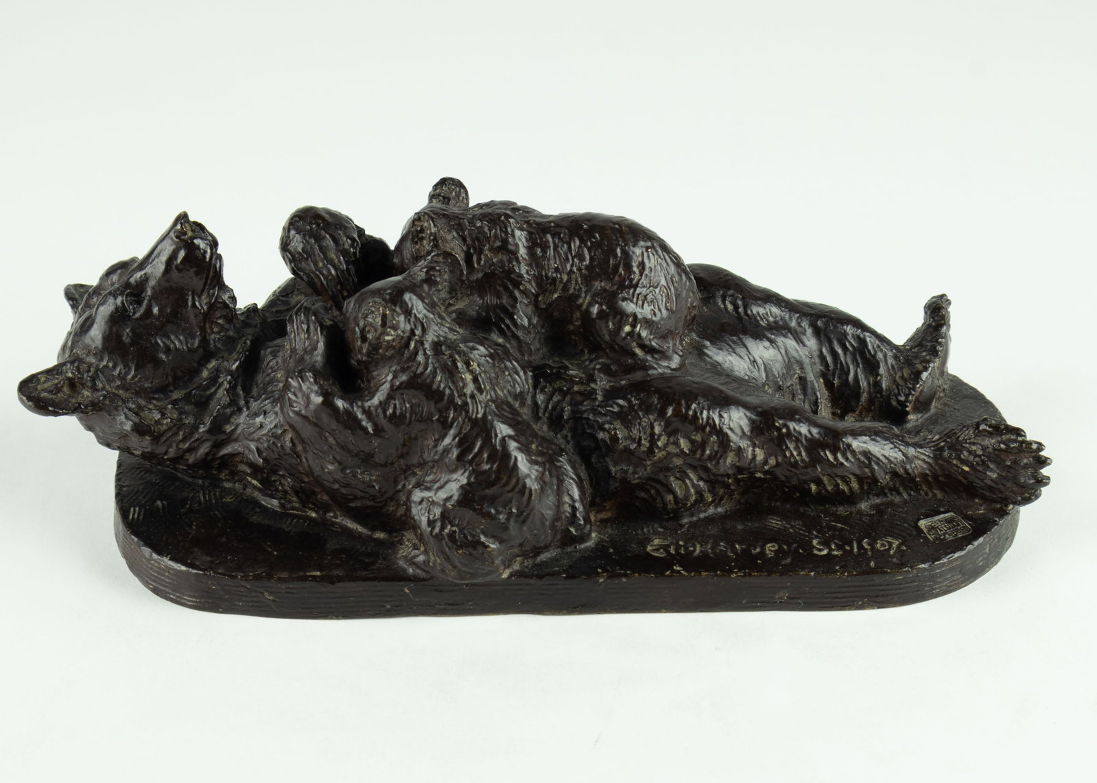 Eli Harvey, Mother Bear and Cubs, 1907 (1 of 6)