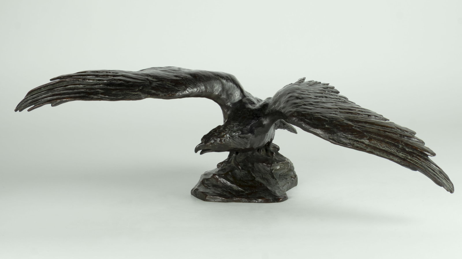 Harriet Whitney Frishmuth, Small Spread Eagle, c. 1910: Harriet Whitney Frishmuth 1880-1980 Small Spread Eagle, 1910 bronze inscribed: Copyrighted Harriet Frishmuth stamped: GORHAM CO. FOUNDERS QEX modeled in 1910 cast c. 1910-1921 8 x 23 1/2 x 13 1/2 in.