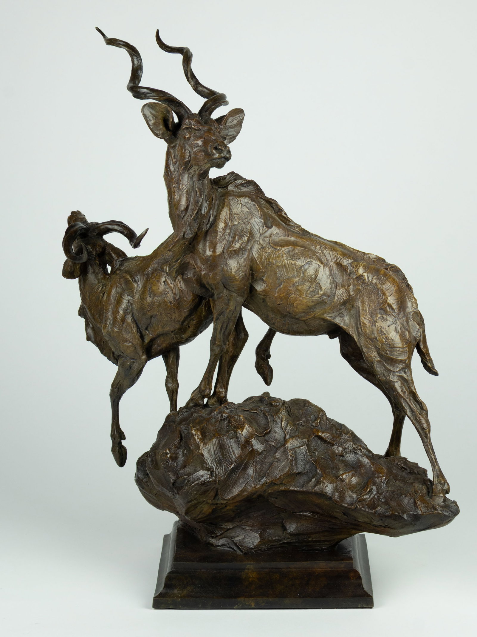 Tim Shinabarger, The Mirage, 2013: Tim Shinabarger b.1966 The Mirage, 2013 bronze, edition 3 of 24 inscribed: © 2013 (artist cipher) Shinabarger 3/24 26 5/8 x 19 1/2 x 14 in. Provenance: From a Private Collection