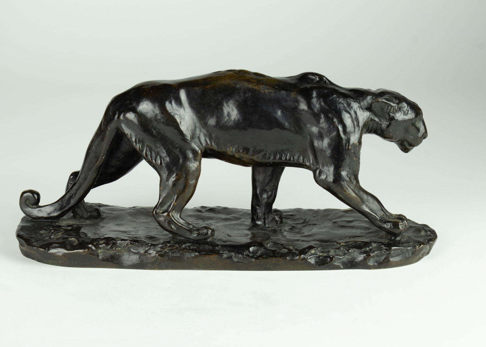Charles Cary Rumsey, Walking Puma (Stalking Panther), 1916: Charles Cary Rumsey 1879-1922 Walking Puma (Stalking Panther), 1916 bronze inscribed: C C Rumsey inscribed: ROMAN BRONZE WORKS N.Y. modeled in 1916 6 5/8 x 14 1/2 x 4 1/2 in. Provenan
