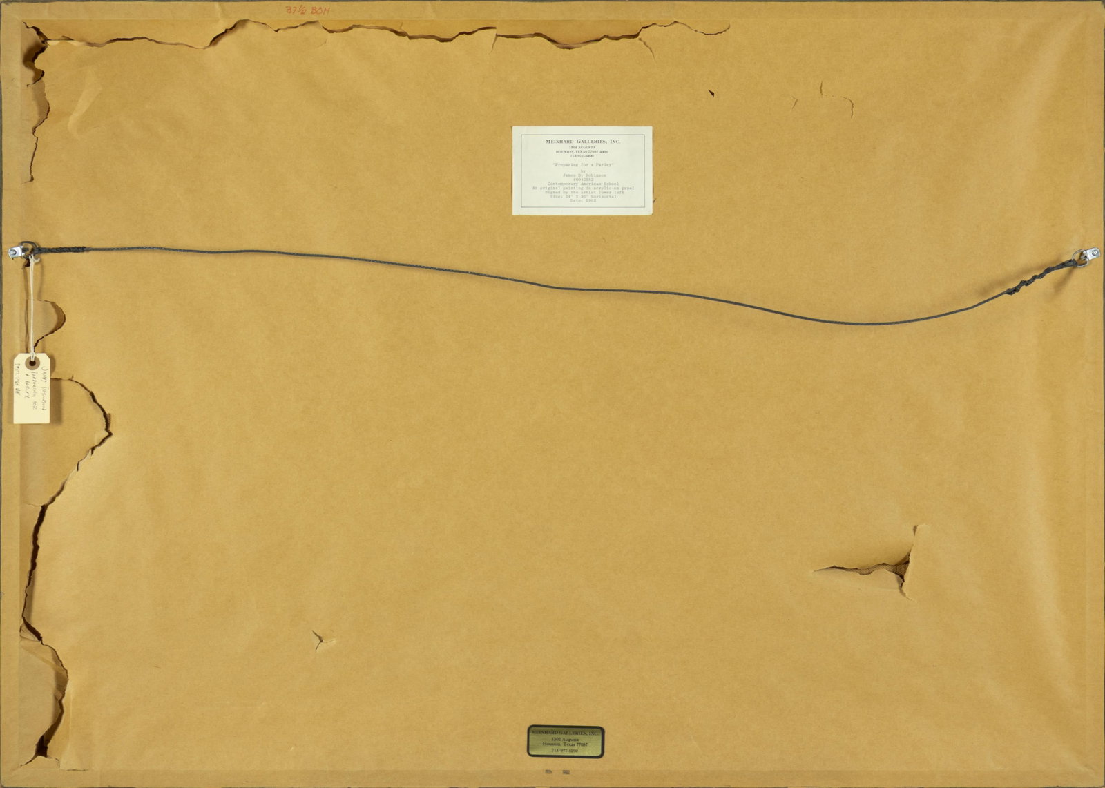 James Robinson, Preparing for a Parlay, 1982 - 3