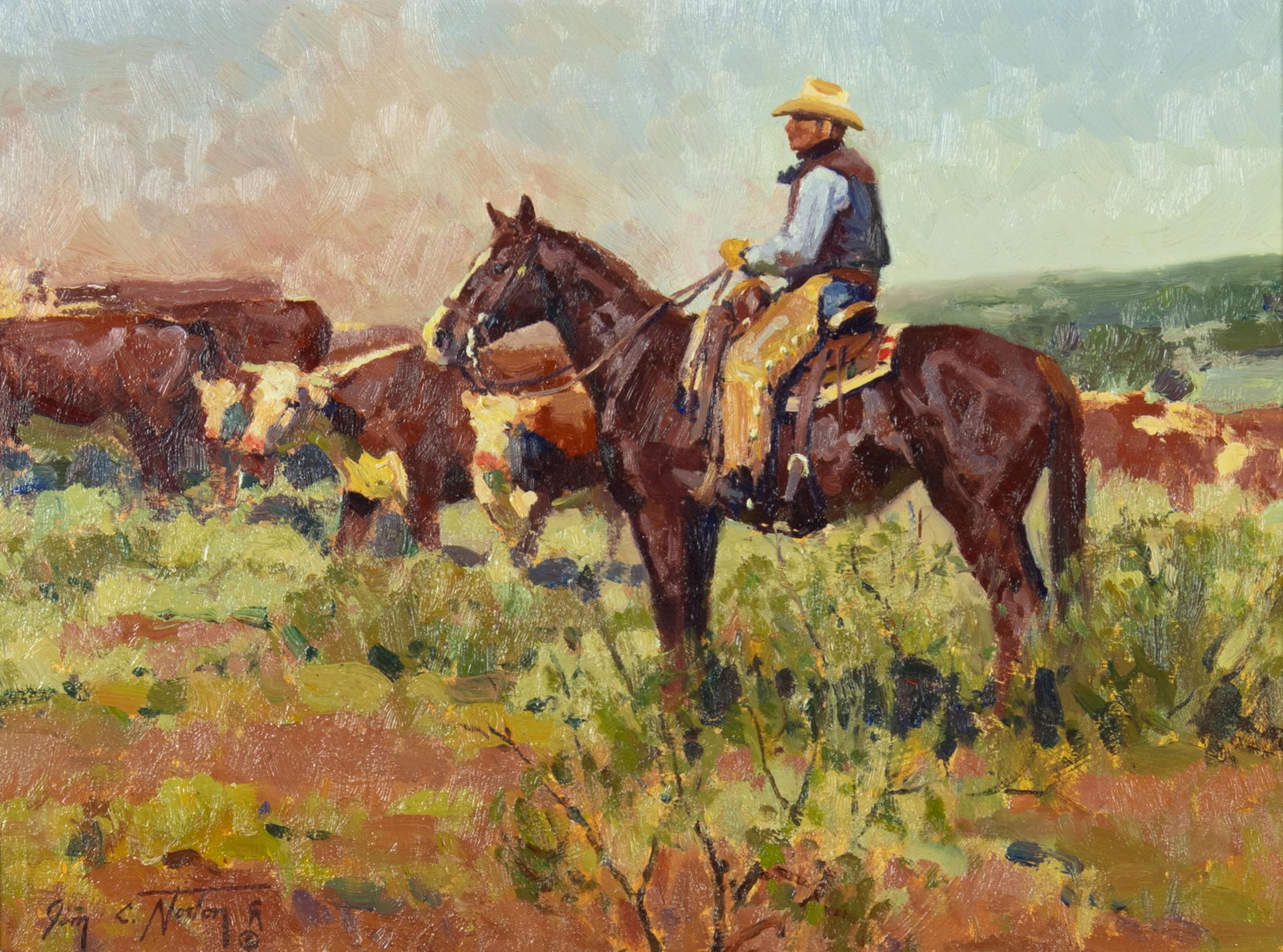 Jim C. Norton, Working the 6666's (Ranch) (1 of 3)