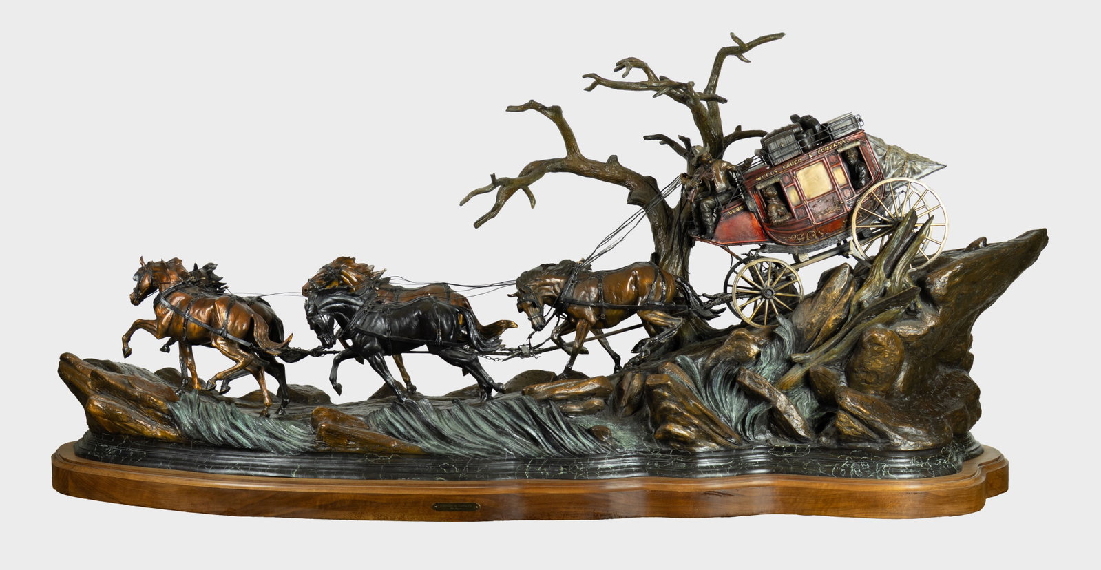 Vic Payne, Restless in Santa Fe, 2002: Vic Payne b.1960 Restless in Santa Fe, 2002 bronze, edition 8 of 50 inscribed: 8/50 Vic Payne © 34 x 81 x 24 1/2 in., With Base: 36 x 81 1/2 x 25 1/2 in. Provenance: From a Private Collection