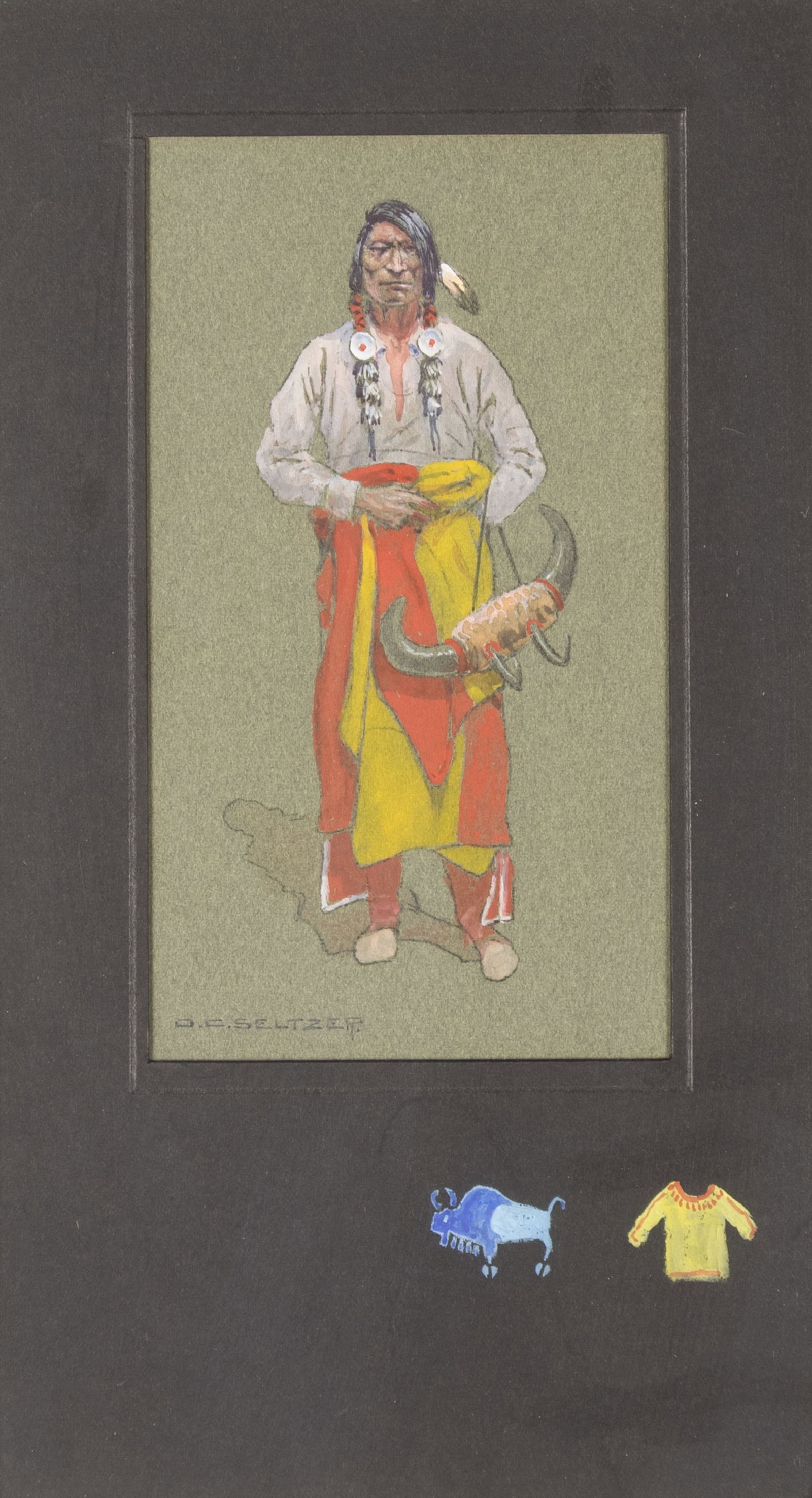 Olaf Carl Seltzer, The Horn Seller - Full-Length Portrait (1 of 3)