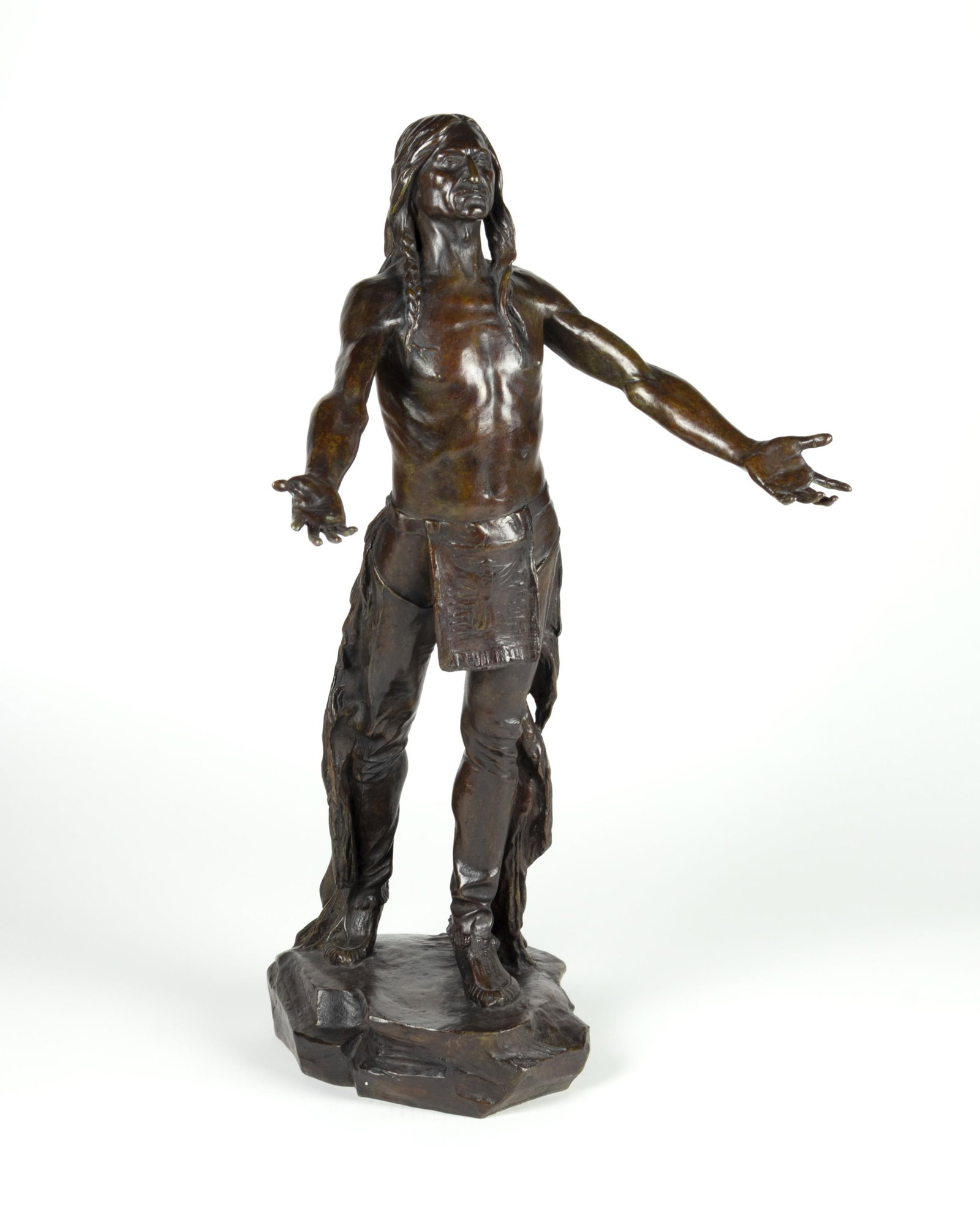 Charles Humphriss, Appeal to the Great Spirit, 1906: Charles Humphriss 1867-1934 Appeal to the Great Spirit, 1906 bronze inscribed: CH Humphriss 1906 GORHAM Co. FOUNDERS 30 x 17 x 19 1/2 in. Provenance: From the Collection of Al & Carol-Ann Olson