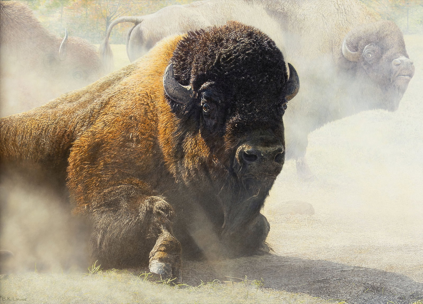 Bruce Lawes, The Defiant One: Bruce Lawes b.1962 The Defiant One oil on canvas signed lower left: © B. K. Lawes 26 x 36 in. Provenance: Trailside Galleries Private Collection, La Cañada-Flintridge, CA