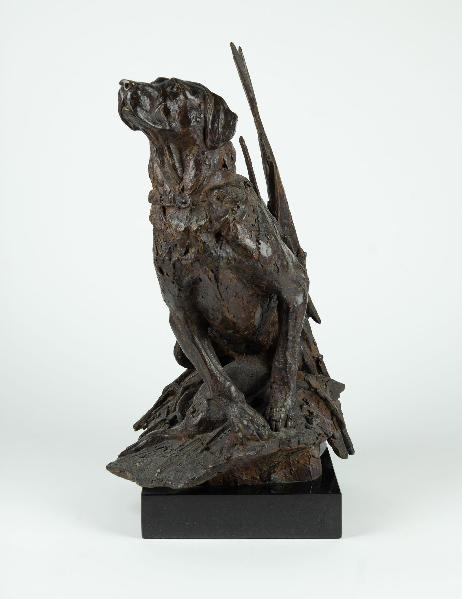 Walter Matia, Molly the Working Girl, 2005: Walter Matia b.1953 Molly the Working Girl, 2005 bronze, edition 25 of 36 inscribed: © MATIA 25/36 05 (artist cipher) 20 1/2 x 12 1/4 x 13 1/2 in., With Base: 22 x 12 1/4 x 13 1/2 in. Provenance
