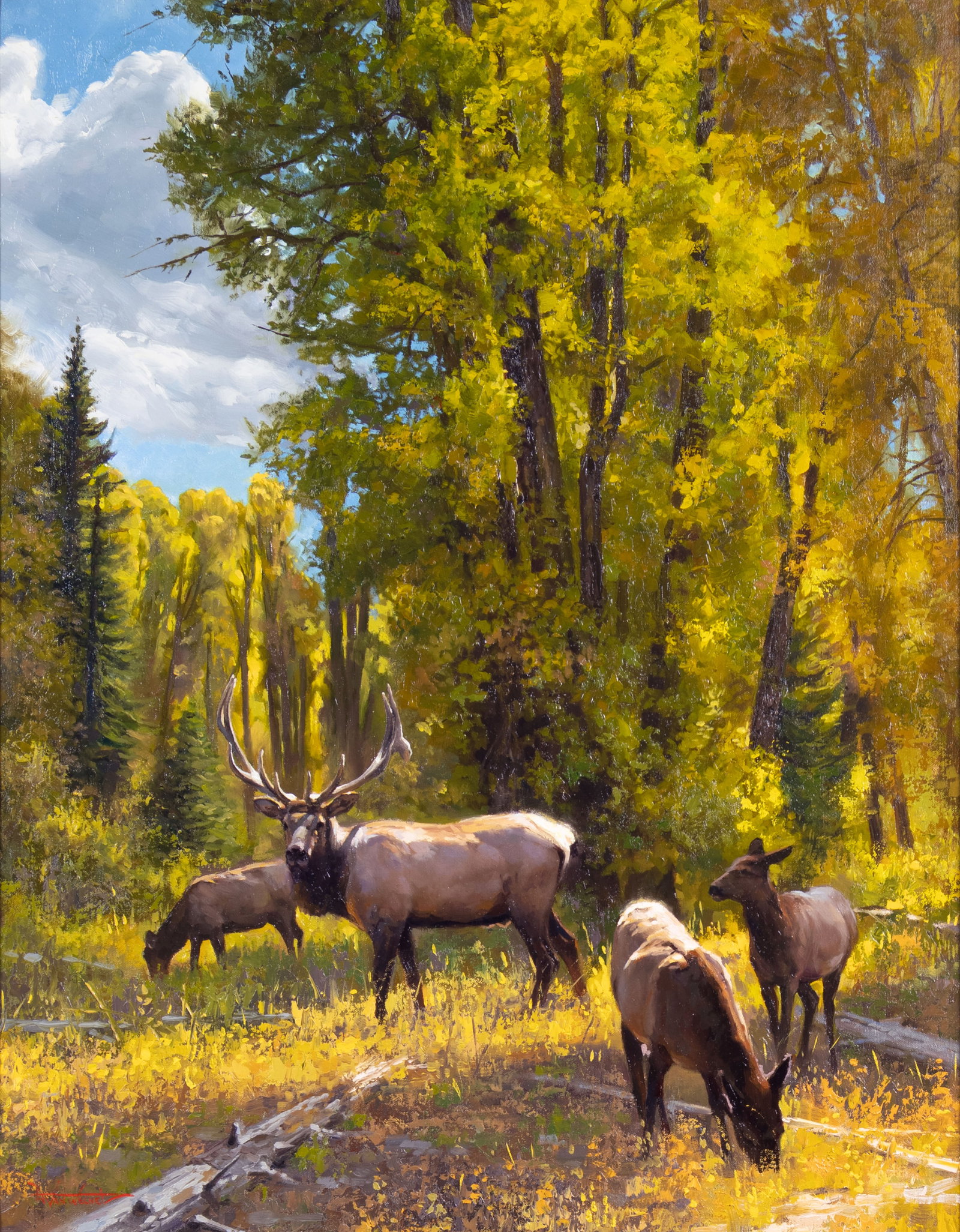 Dustin Van Wechel, Respite for the Weary, 2014: Dustin Van Wechel b.1974 Respite for the Weary, 2014 oil on canvas panel signed lower left: D Van Wechel verso: titled, signed and dated 28 x 22 in., Frame: 36 3/4 x 30 5/8 x 1 5/8 in. Provenance: