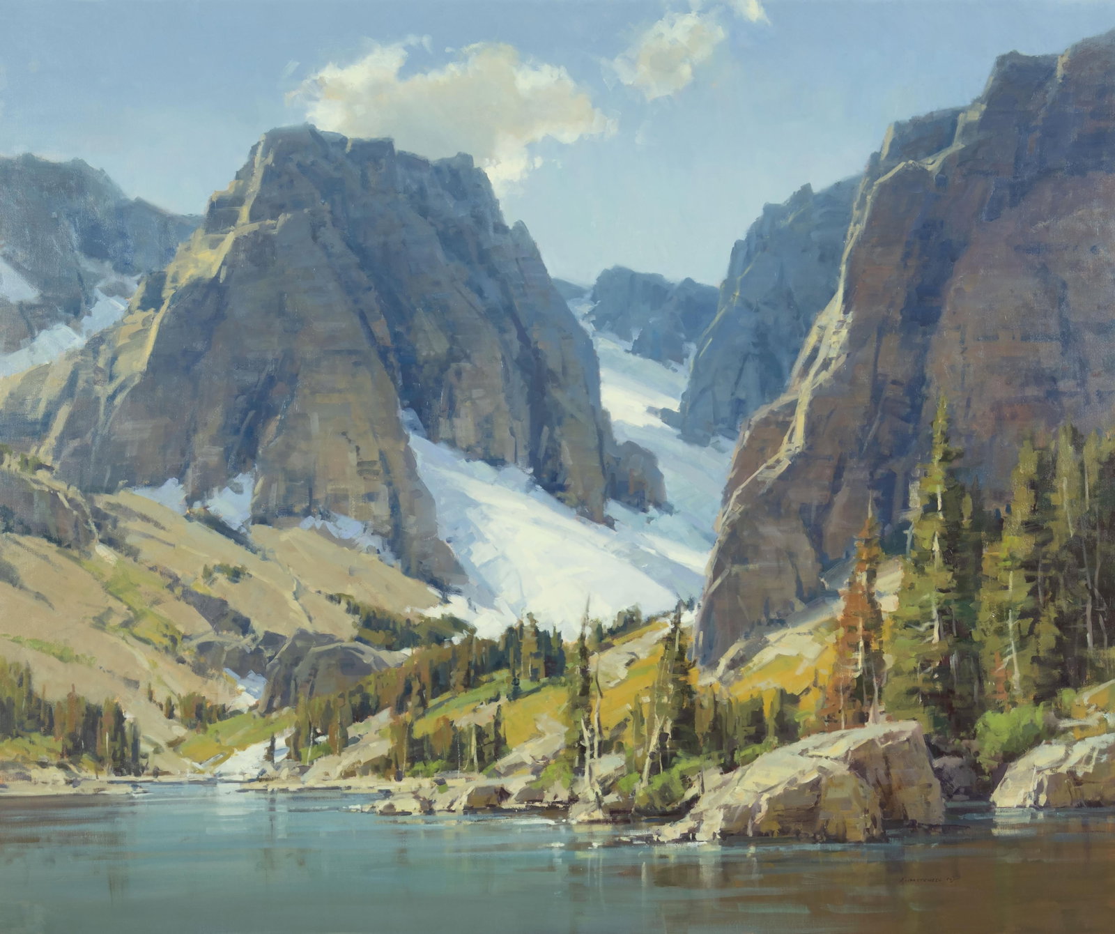 Scott Christensen, Deep Lake: Scott Christensen b.1962 Deep Lake oil on canvas signed lower right: Christensen © 60 x 72 in., Frame: 69 1/2 x 81 3/8 x 3 in. Provenance: The Artist From the Collection of Charles Iossi and