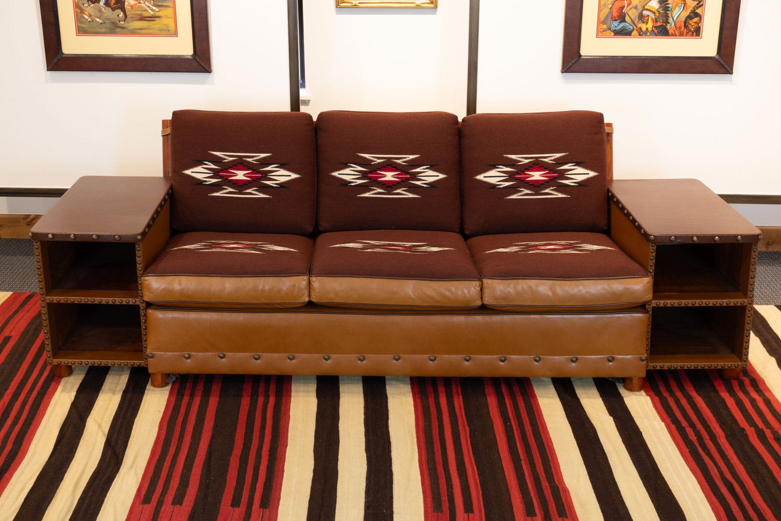 Thomas Molesworth, Sofa with Built-in End Tables, c. 1950s (1 of 3)
