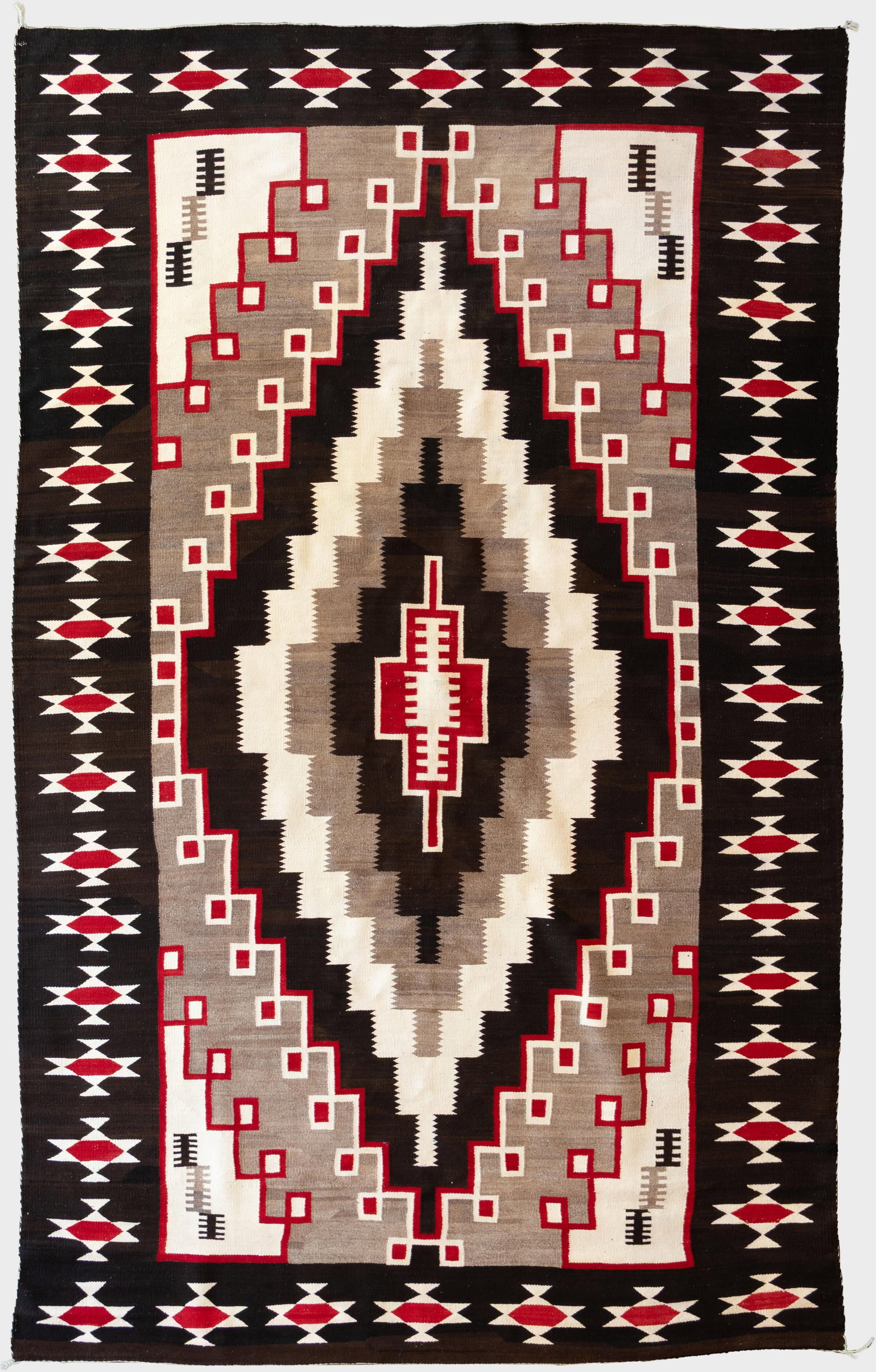 Navajo (Diné), Klagetoh Weaving, c. 1940: Navajo (Diné) Klagetoh Weaving, c. 1940 wool with natural and aniline dyes 86 3/4 x 135 in. Provenance: Private Collection, Bozeman, MT