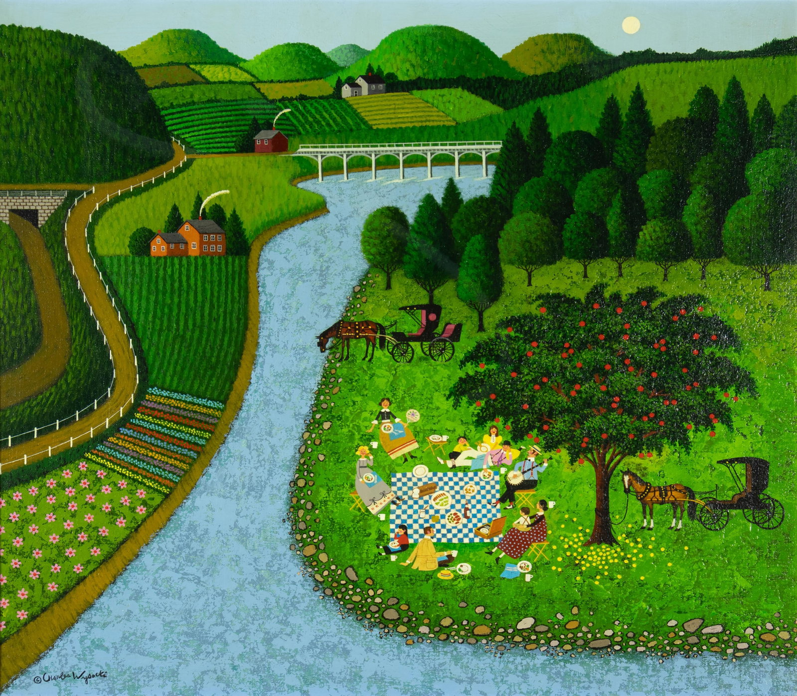 Charles Wysocki, Vermont Picnickers (1 of 3)