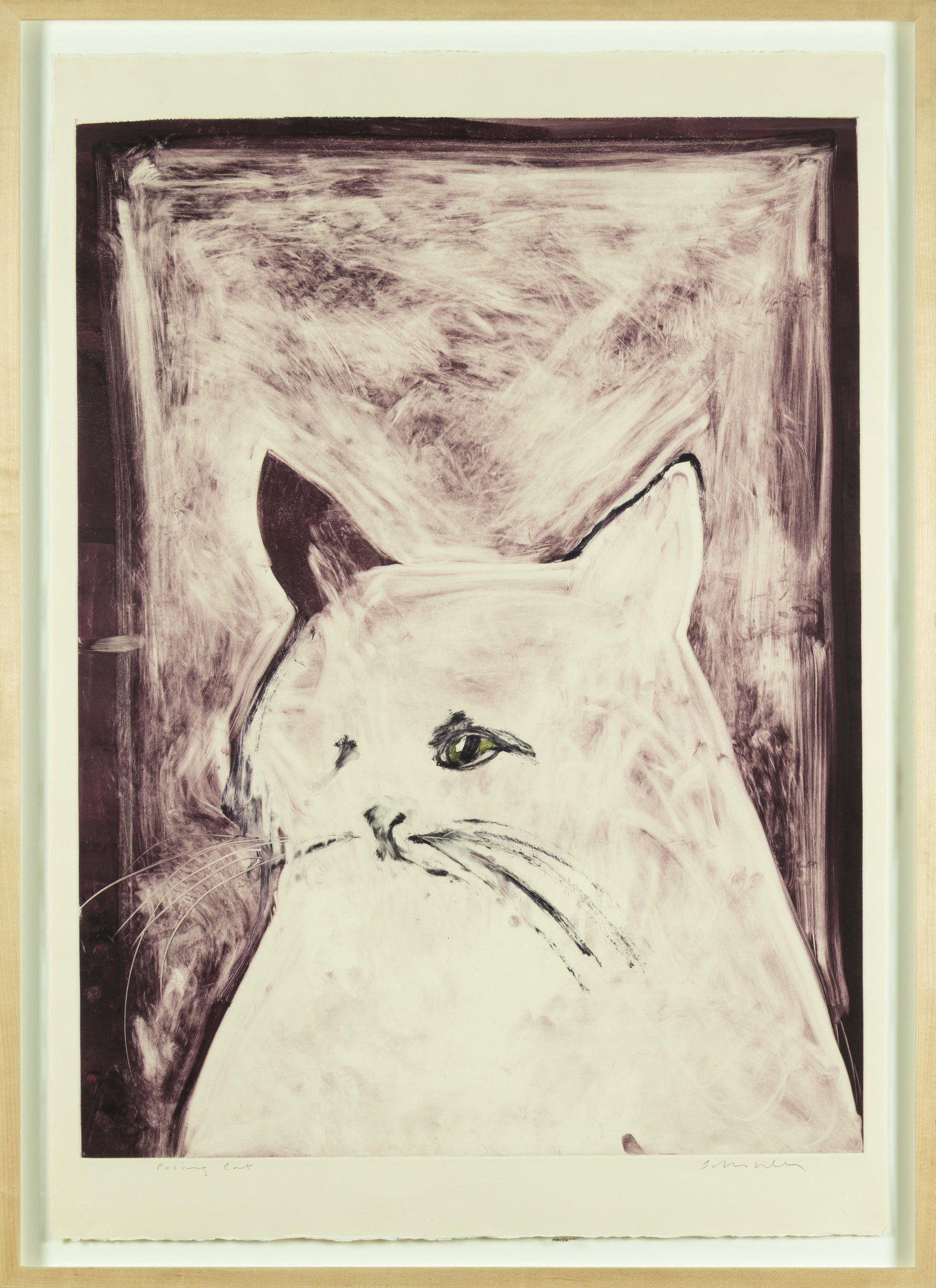 Fritz Scholder, Posing Cat - 2