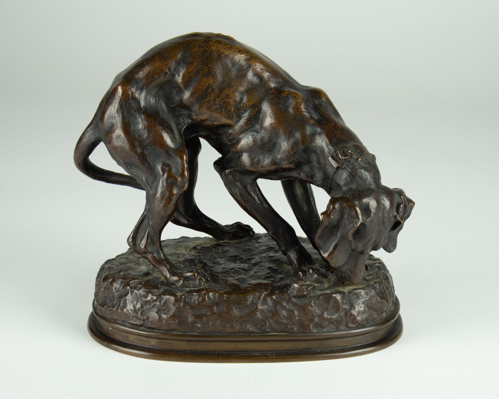 Alexander Phimister Proctor, Dog with Bone, 1894: Alexander Phimister Proctor 1862-1950 Dog with Bone, 1894 bronze inscribed: Phimister Proctor 94 COPY RT 95 modeled in 1894 cast in 1895 Académie Julien, Paris, France, Medal and Prize, Dog with