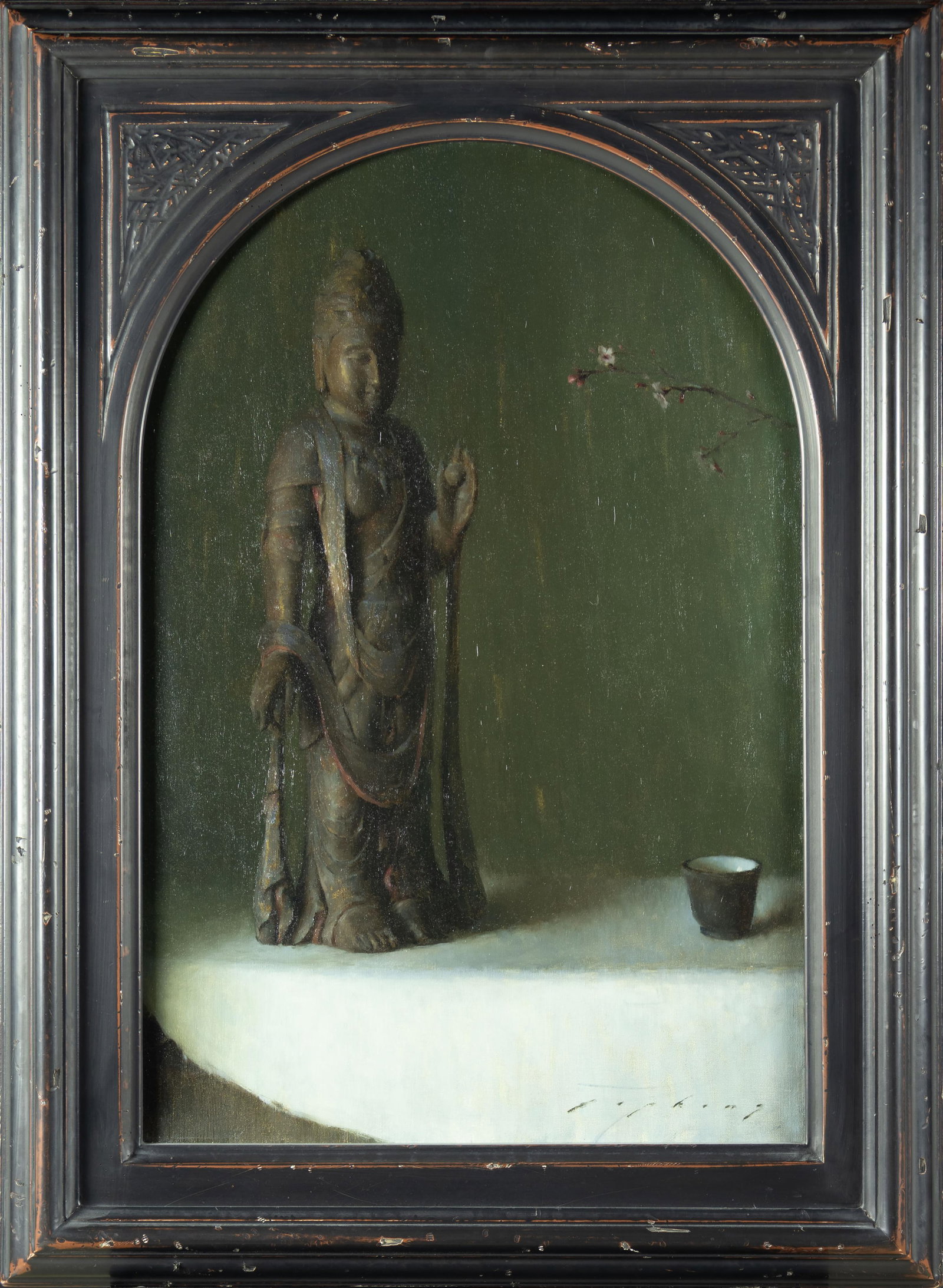 Jeremy Lipking, Solitude, 2004: Jeremy Lipking b.1975 Solitude, 2004 oil on canvas signed lower right: Lipking 30 x 20 in., Frame: 38 x 28 x 2 1/4 in. Provenance: Arcadia Fine Arts, Inc. New York, NY (label verso) From a Private