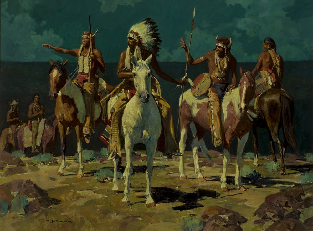 The Shortcut by David Mann: Mann, David, oil on canvas, 30 x 40