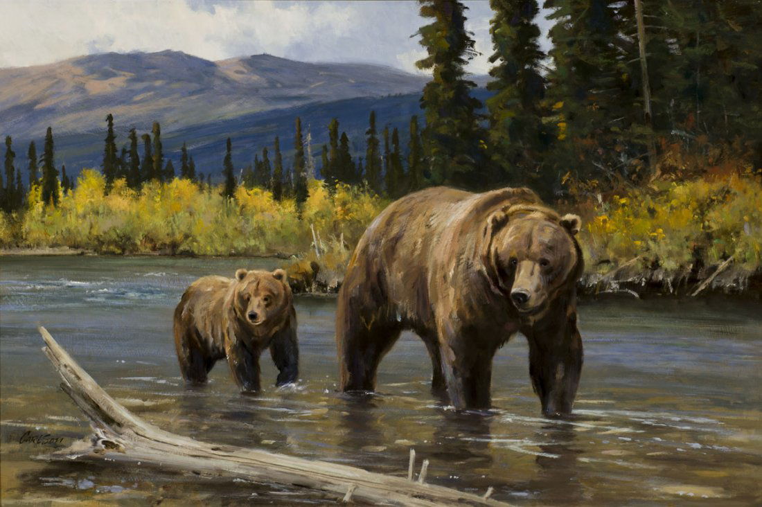 Moving Up Stream by Ken Carlson (1 of 2)