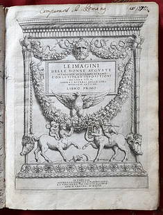 [LITERATURE] - Imperial Women in Medals: A Renaissance Tribute to Roman Matrons: VICO Enea (1523 - 1567) - Enea Vico – Le imagini delle donne auguste. Venice, Enea Vico & Vincenzo Valgrisio, 1557. 4to (220 × 170 mm); [24], 9–212, [4] pp. Engraved title, 63 fu
