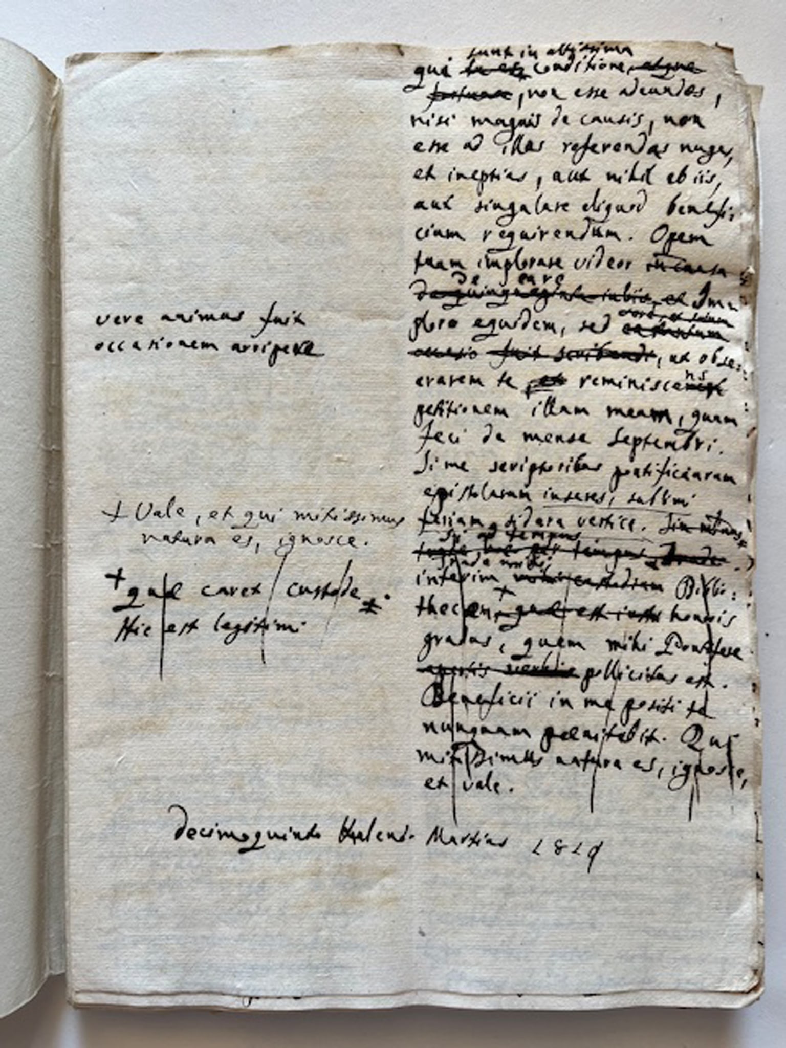 HISTORY - The Rise of Rome An Unpublished Manuscript on Roman and Church History: ANONYMOUS. Italy, mid-18th c. br Manuscript on paper, folio 275 x 203 mm, text in latin by a single handwriting on two columns, brown ink, various gatherings and loose sheets for a total of altogether