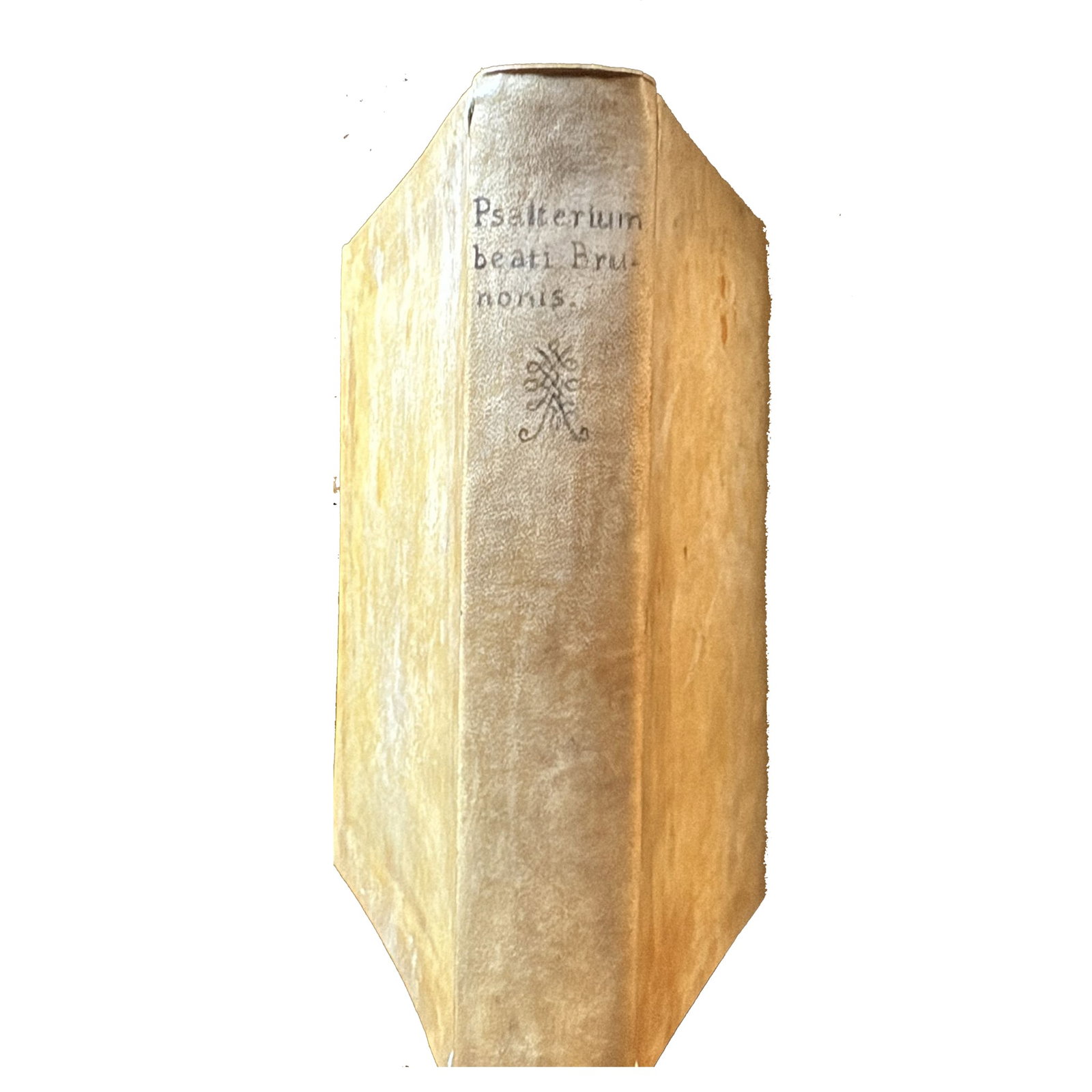 [LITERATURE] - SAINT BRUNO, BISHOP OF WURTZBURG (Bruno Herbipolensis) (1005 - 1045) - [Koberger: “Psalterium beati Brunonis episcopi herbipolensis”. Nuremberg, Anton Koberger, 1494. In-4, pp. 173 (not numbered). Complete. ISTC ip01050000 Full-parchment binding, with handwritten title 
