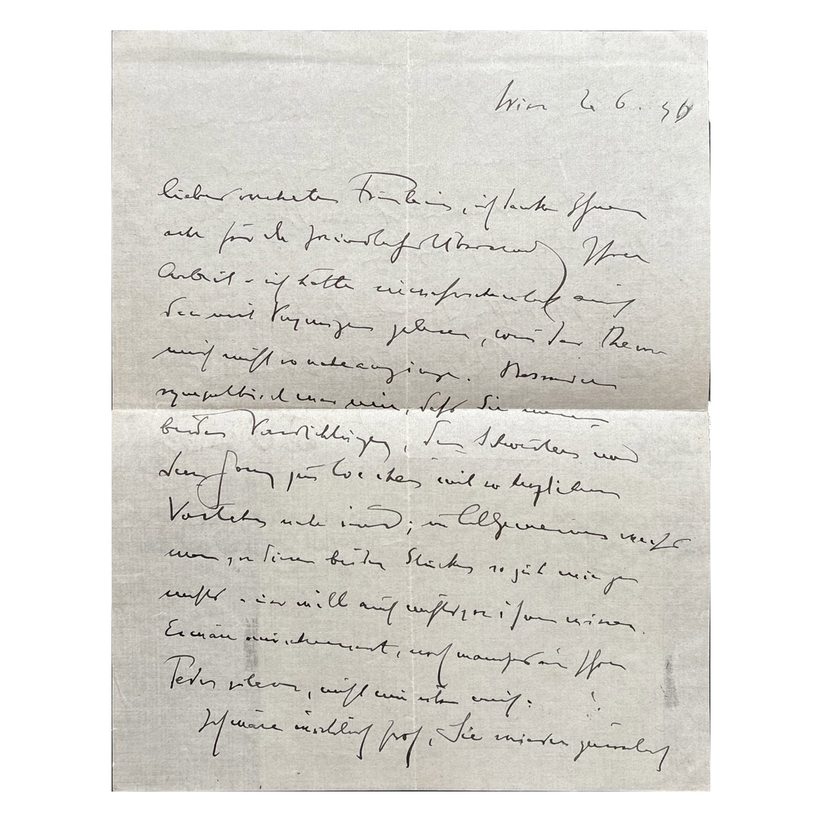 [LITERATURE] - SCHNITZLER Arthur (1862 - 1931) - Modernism In Correspondence: Schnitzler Writes On (1 of 2)