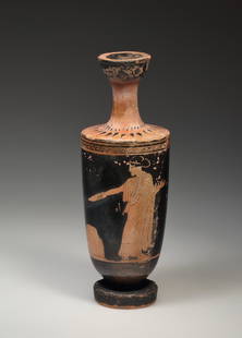 AN ATTIC RED-FIGURE LEKYTHOS: "