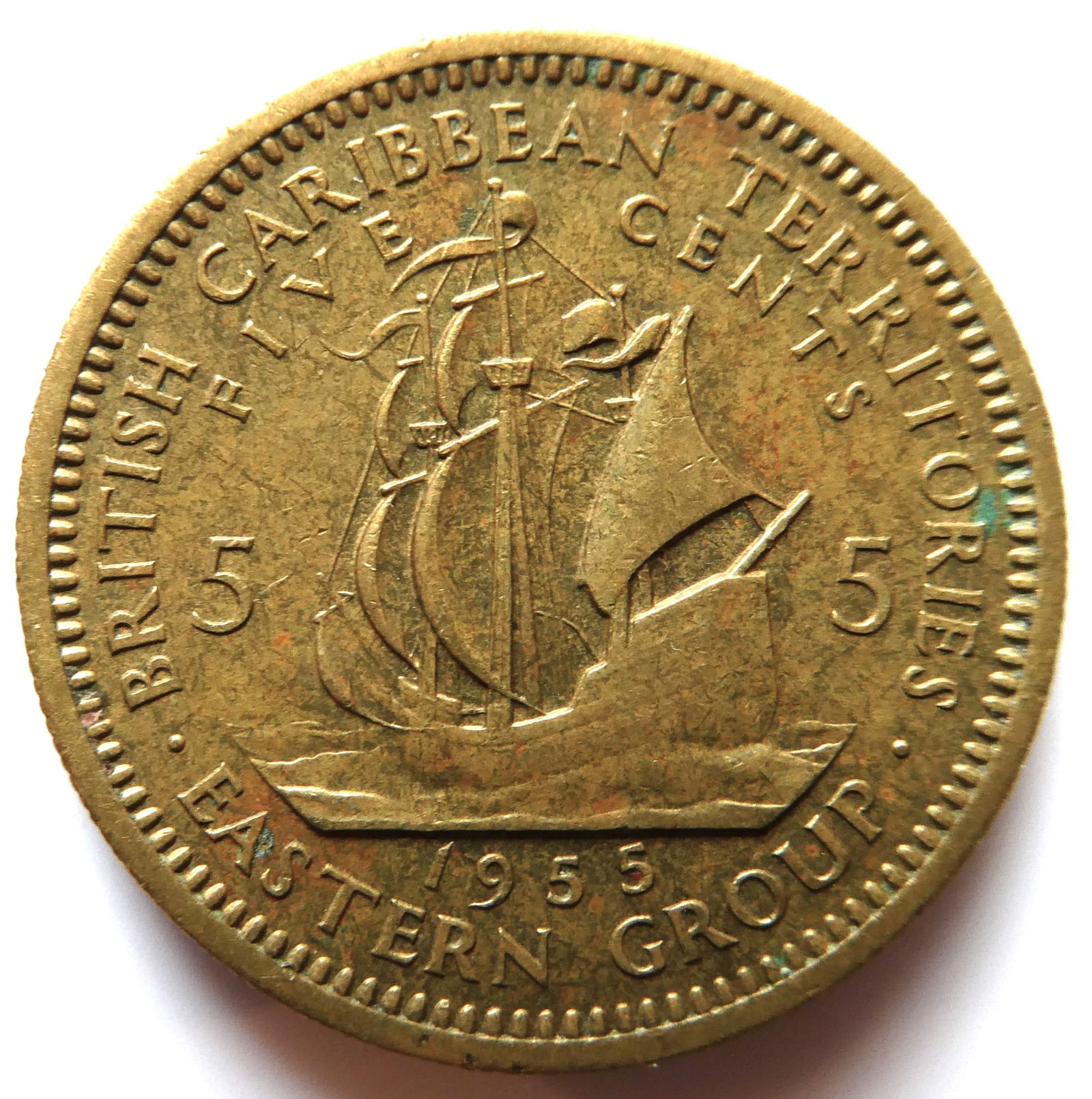 East Caribbean States - 1955 - 10 Cents - Queen Elizabeth II (1 of 2)